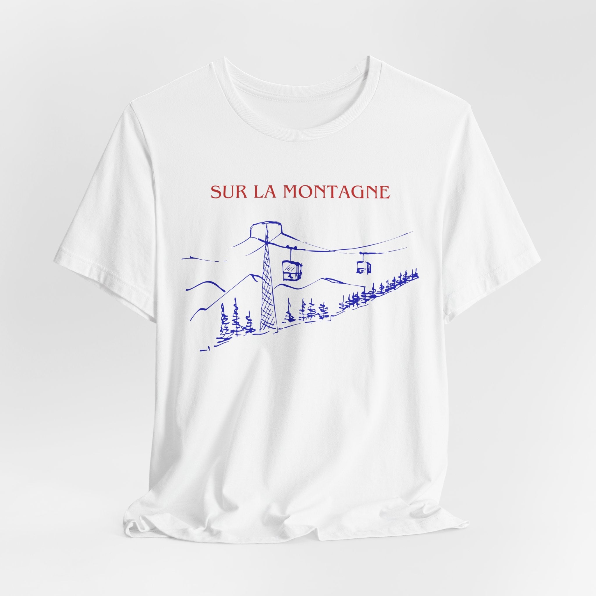 Mountain Ski Lift Tee — “Sur La Montagne” - Heat Mess