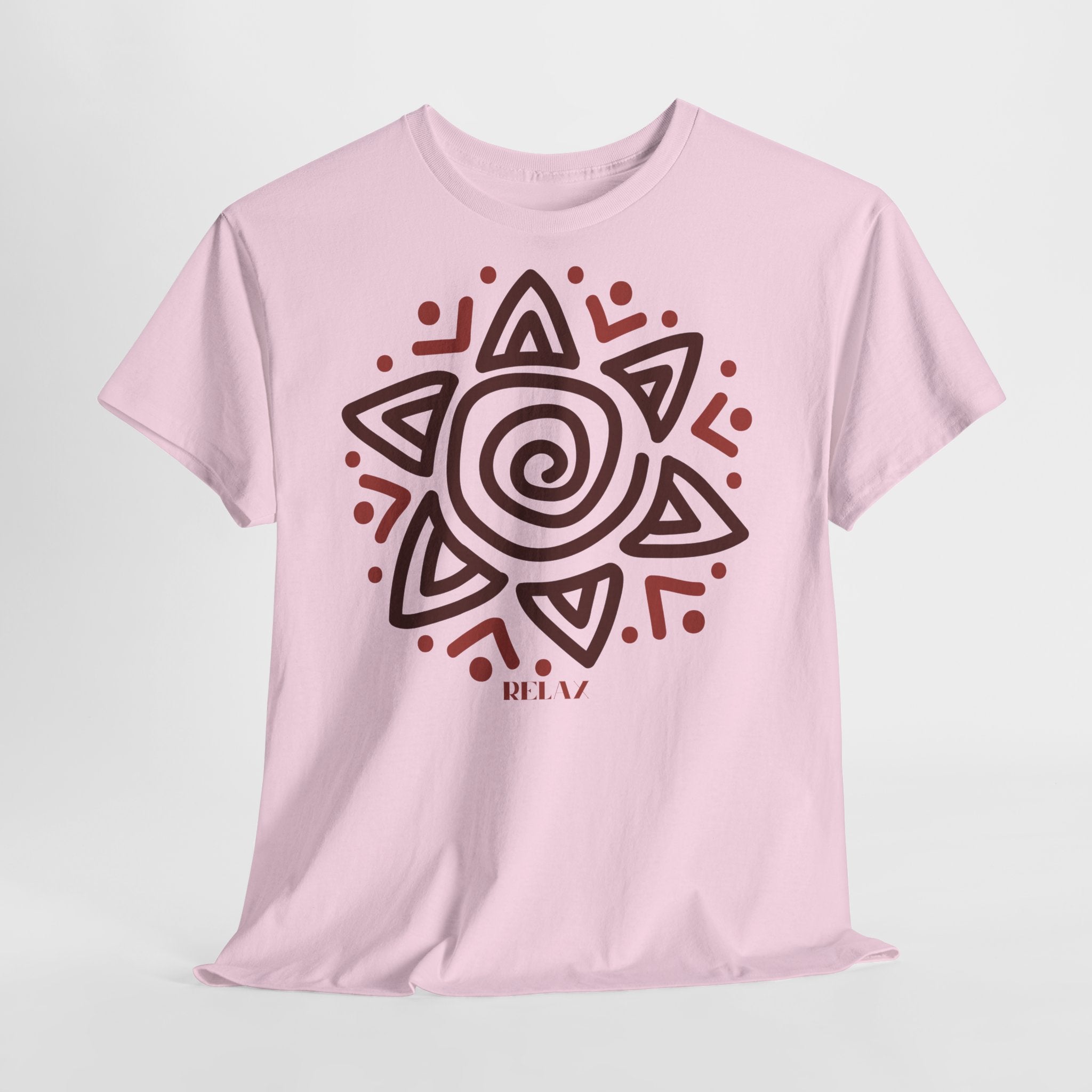 Sun Spiral Boho Tribal Sun T-Shirt - Heat Mess
