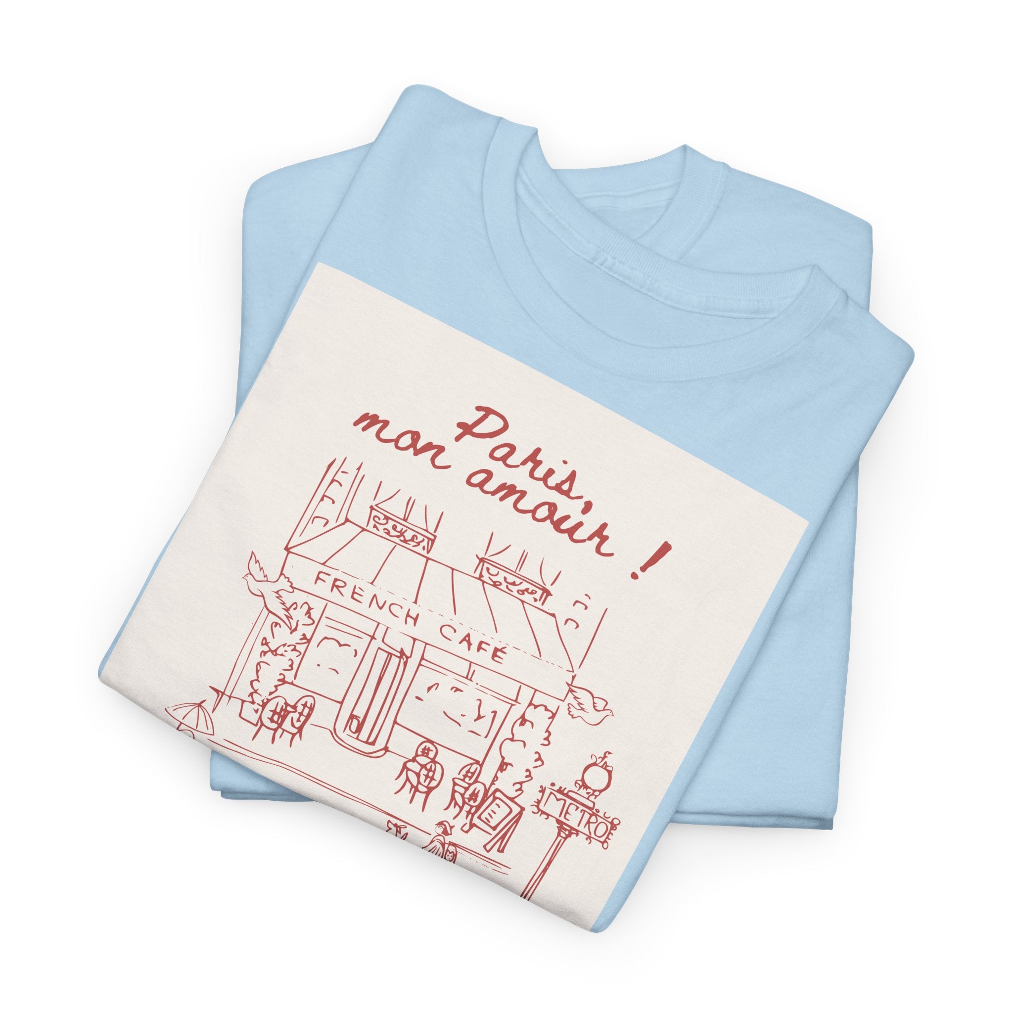 Paris Mon Amour Café T-Shirt - Heat Mess