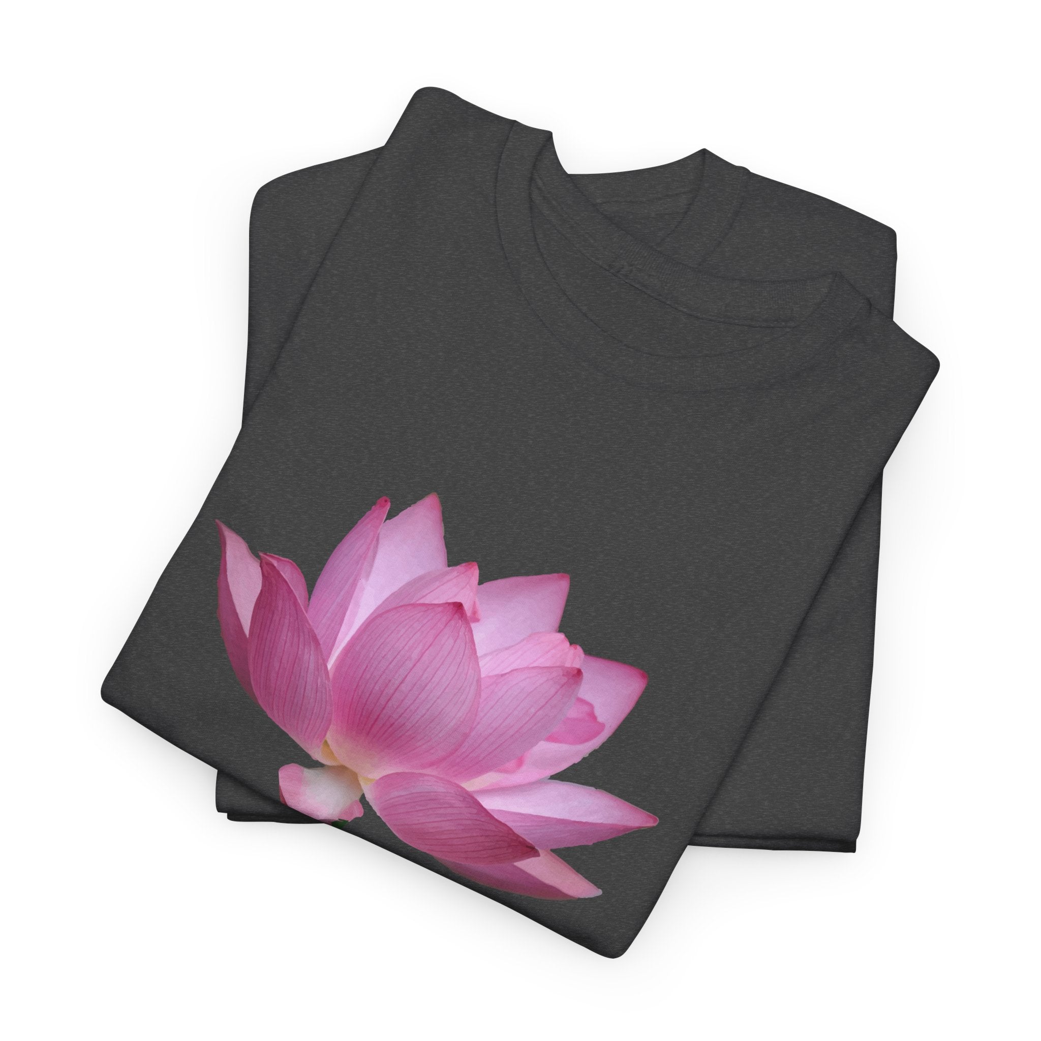 Pink Lotus Floral T-Shirt - Heat Mess