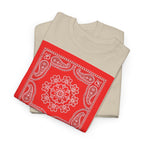 Red Bandana Square T-Shirt - Heat Mess