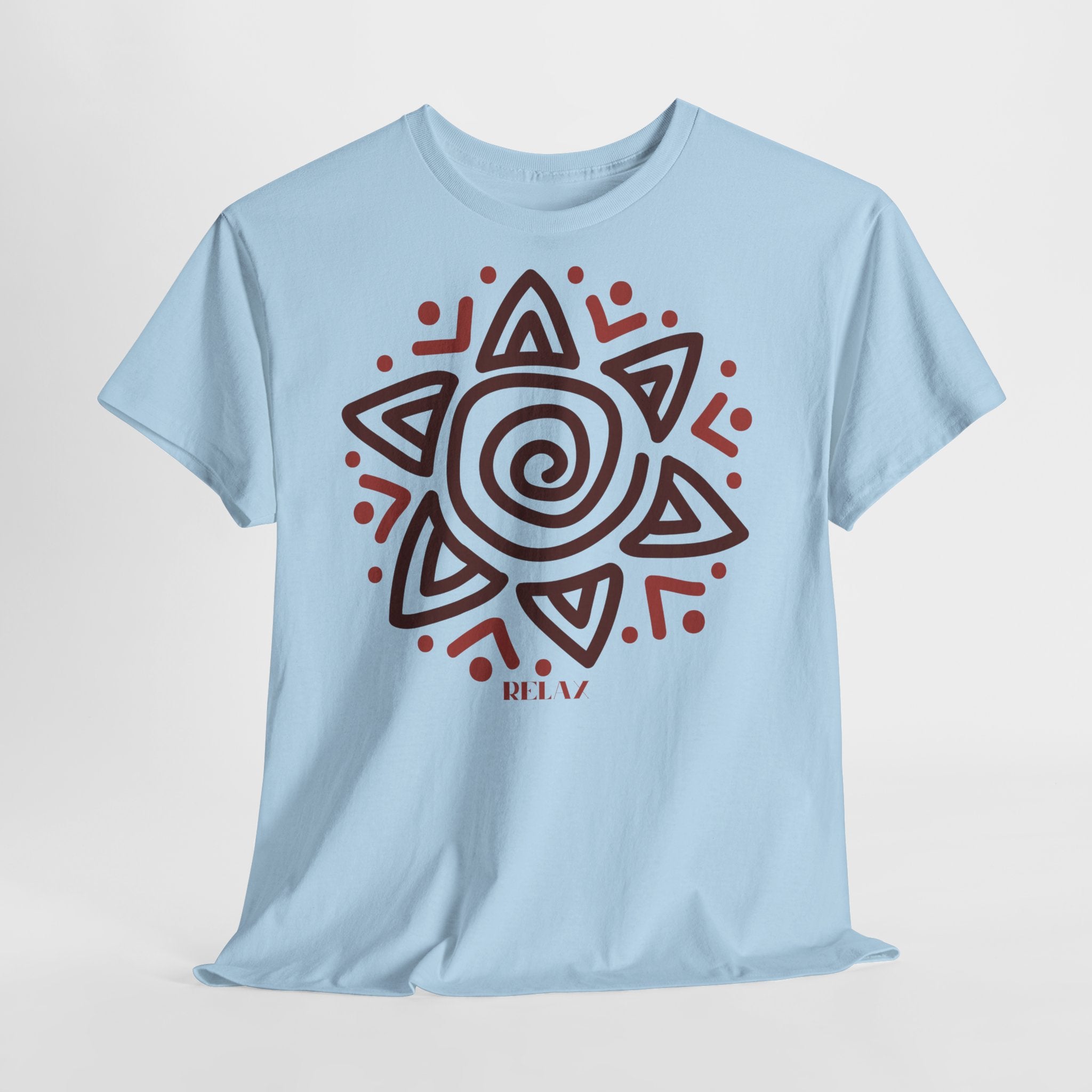 Sun Spiral Boho Tribal Sun T-Shirt - Heat Mess