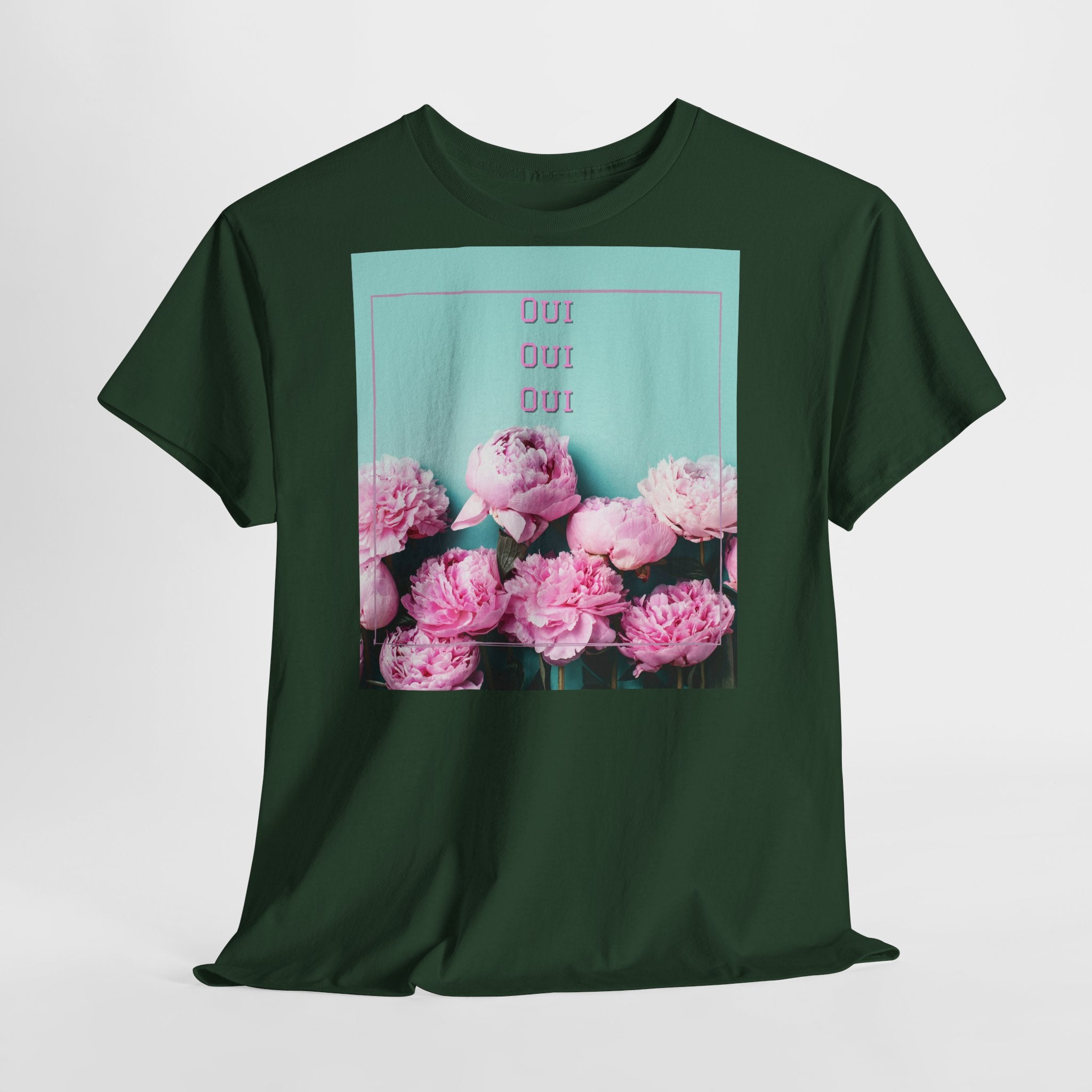 Floral 'Oui Oui' T-Shirt
