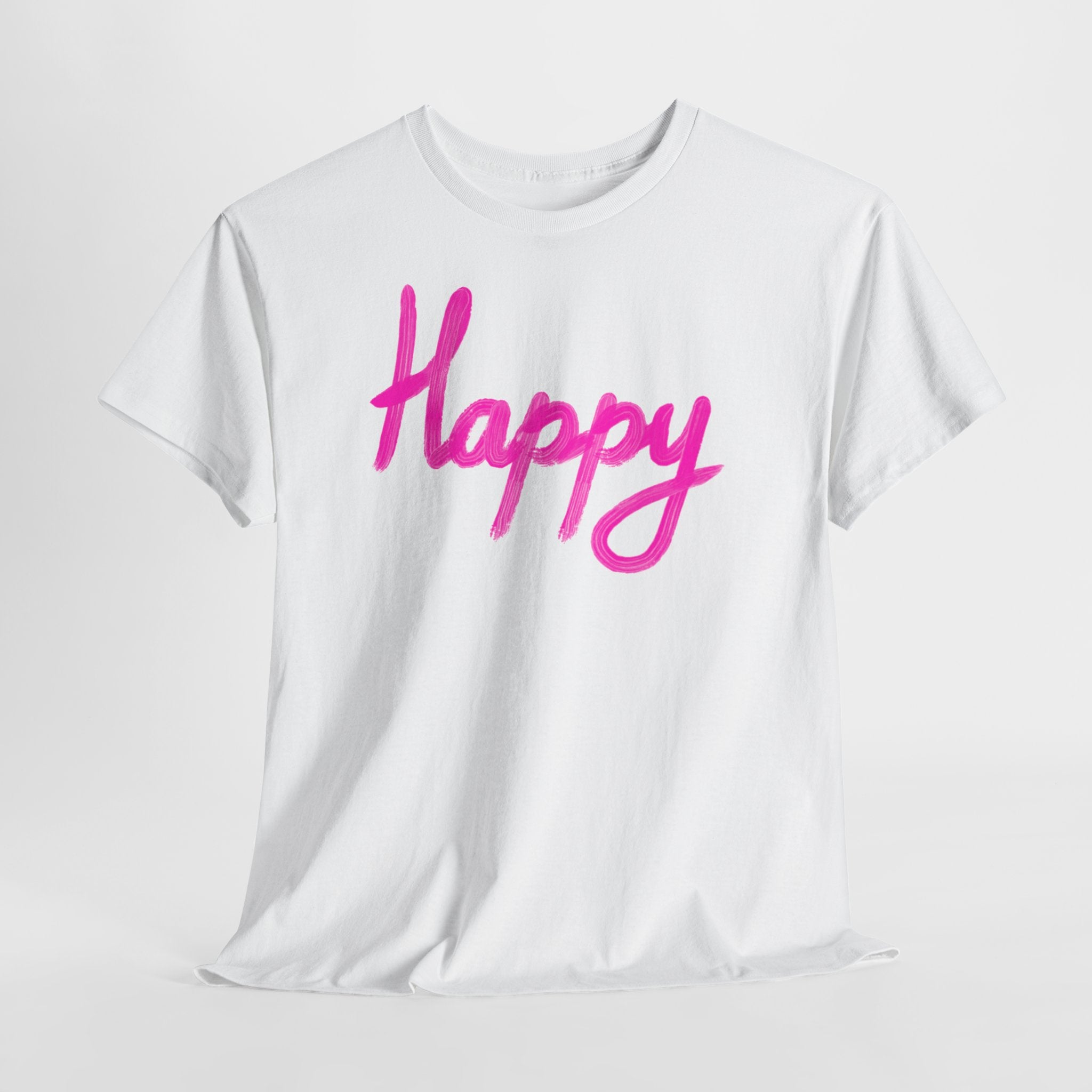 Happy Script T‑Shirt - Heat Mess