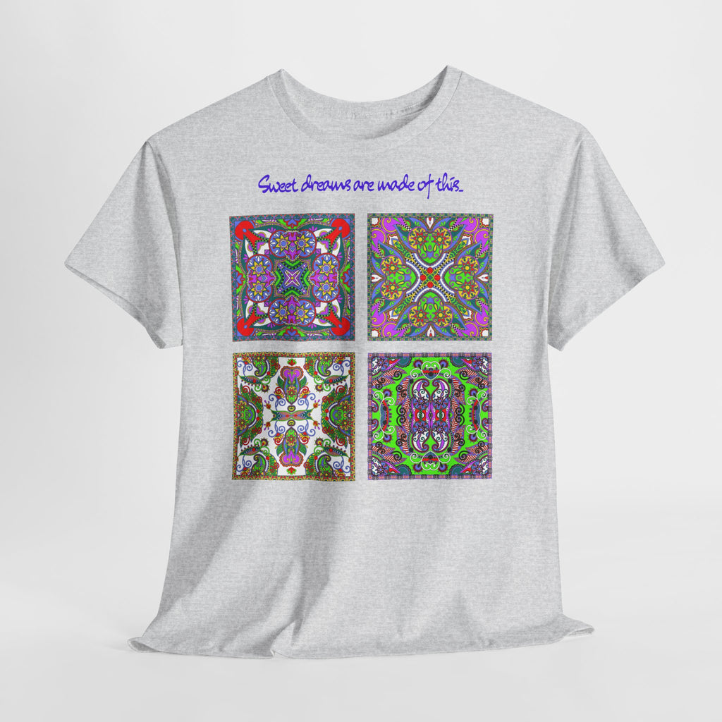 Patchwork "Sweet dreams are made of this" T-Shirt - Heat Mess
