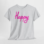 Happy Script T‑Shirt - Heat Mess