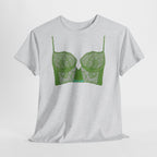 Green Lace Bralette T-Shirt - Heat Mess