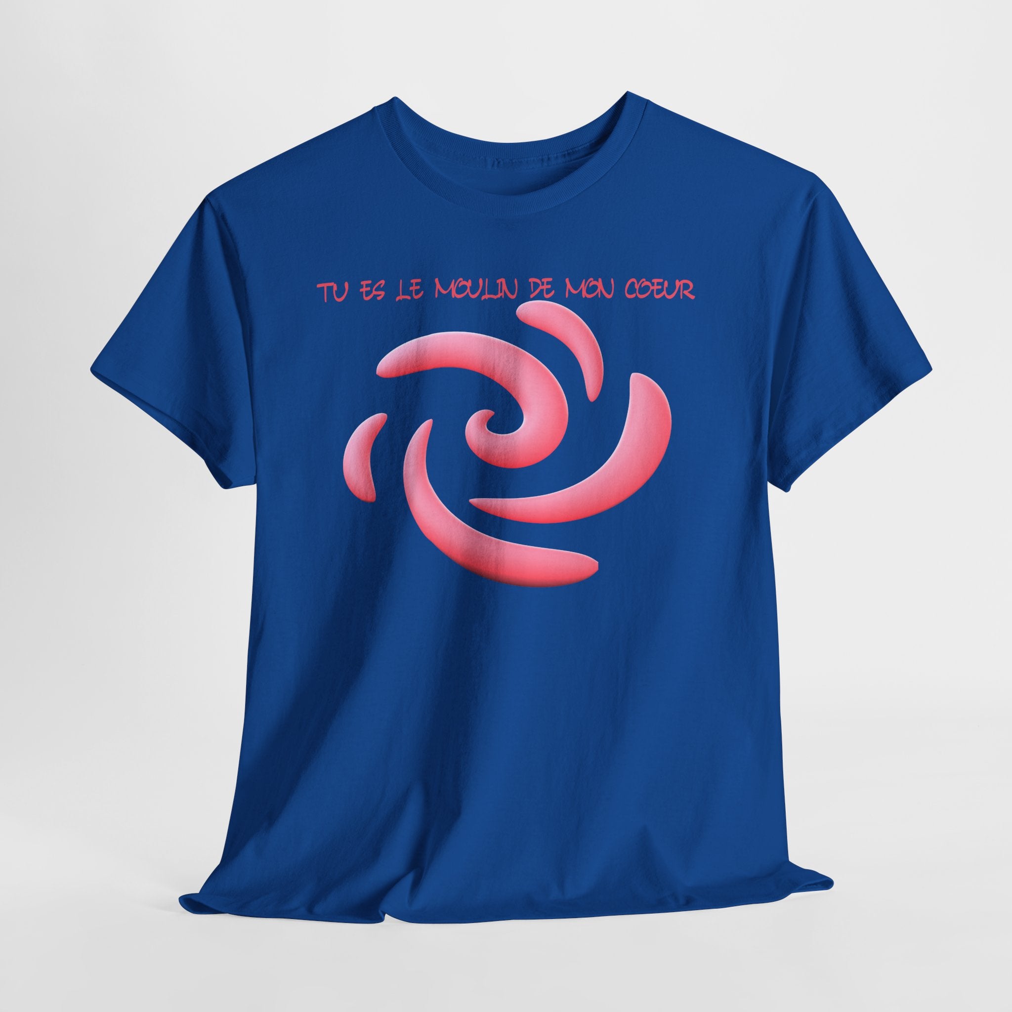 Spiral Heart "Tu es le Moulin de mon Coeur" T‑Shirt - Heat Mess