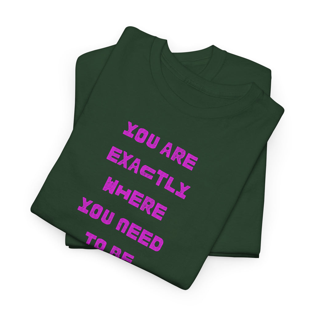 "You Are Exactly Where You Need to Be" T-Shirt