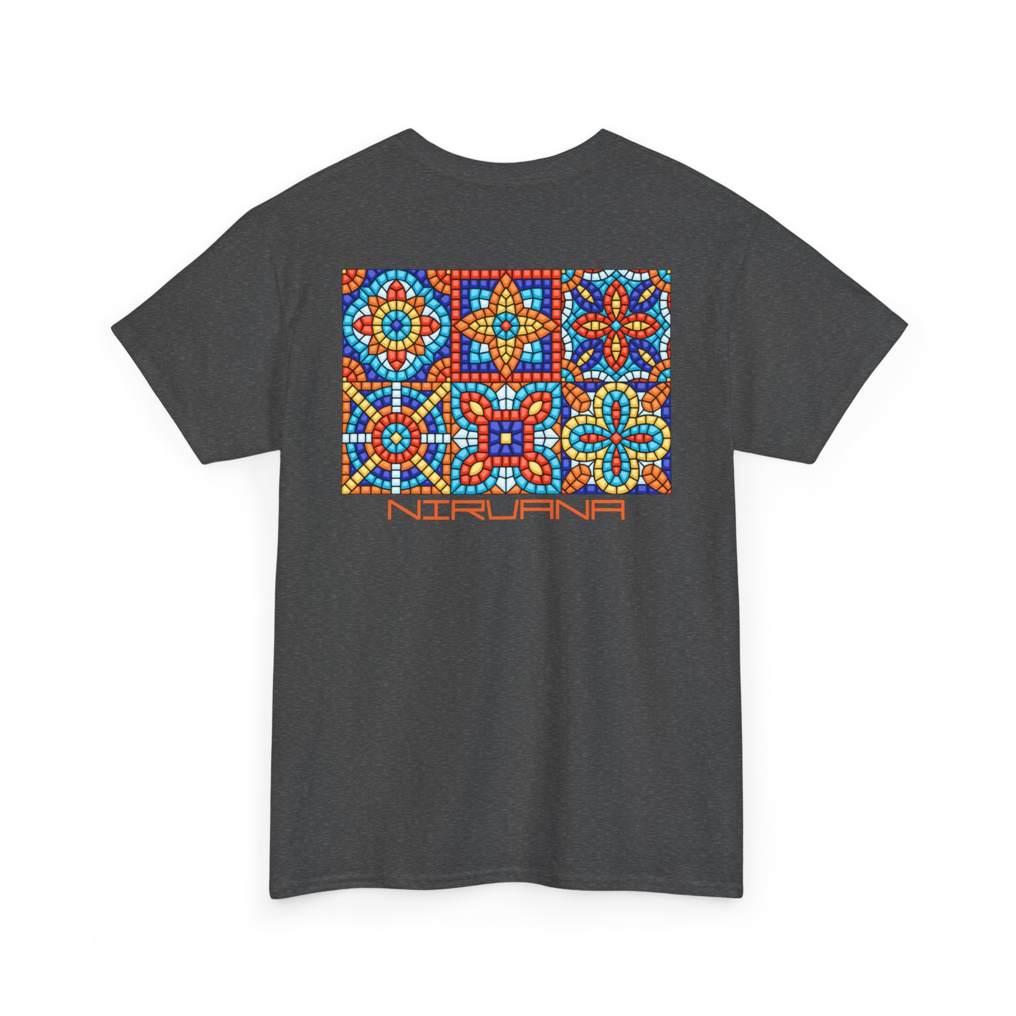 Colorful Mosaic Back Nirvana T-Shirt - Heat Mess