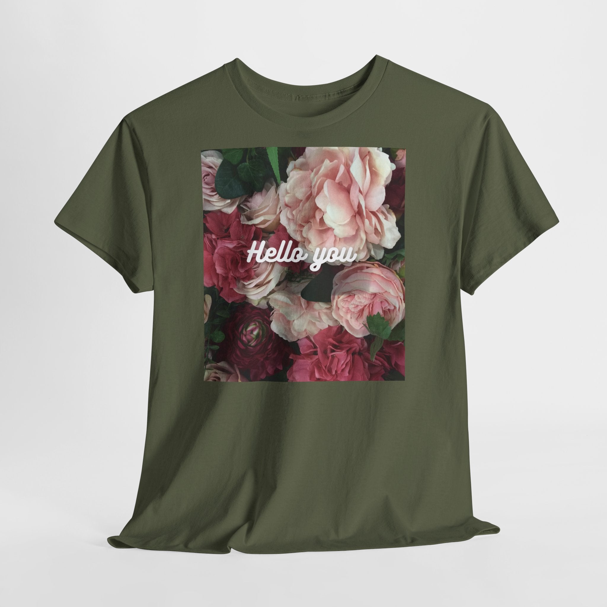 Floral "Hello You" T-Shirt