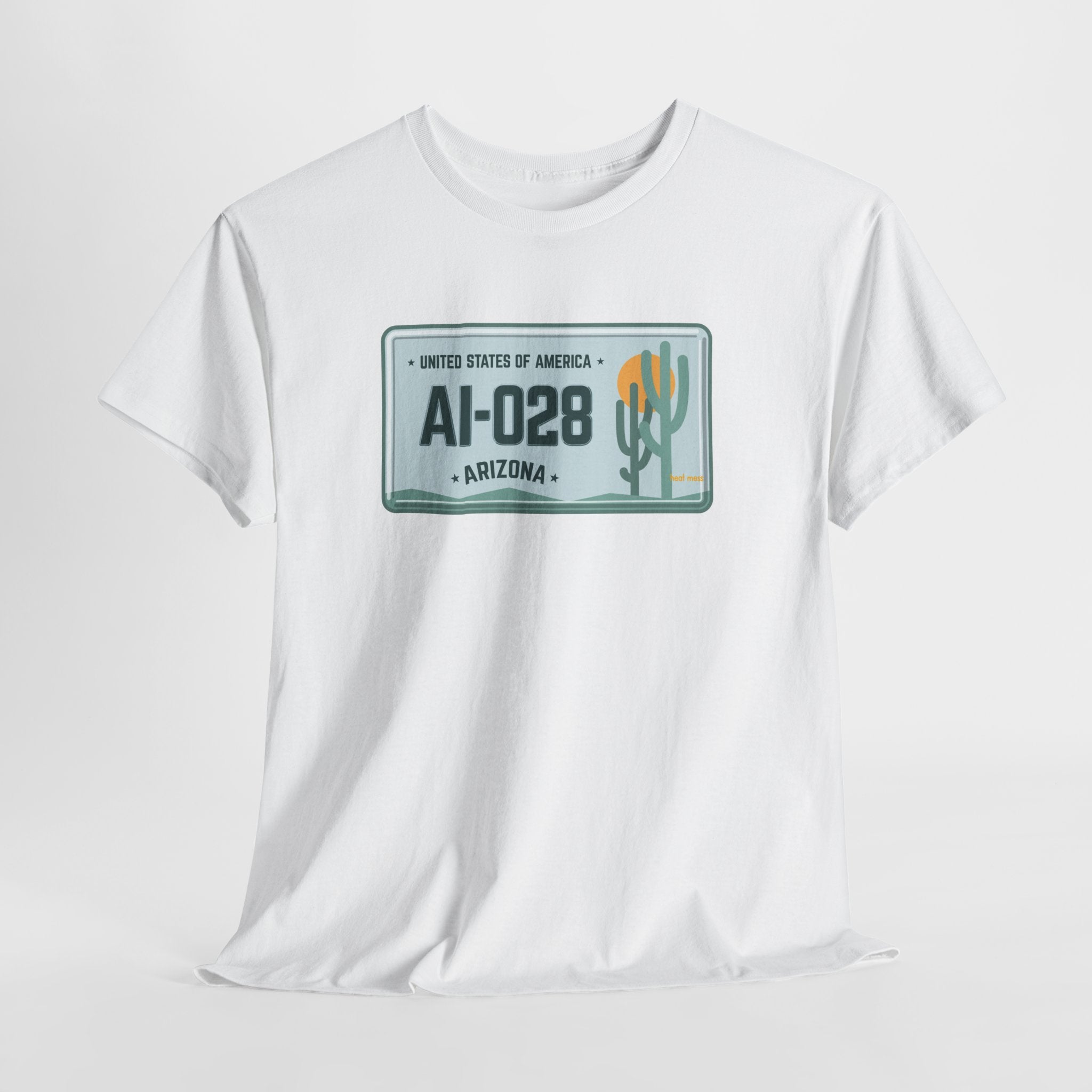 Arizona License Plate T‑Shirt - Heat Mess