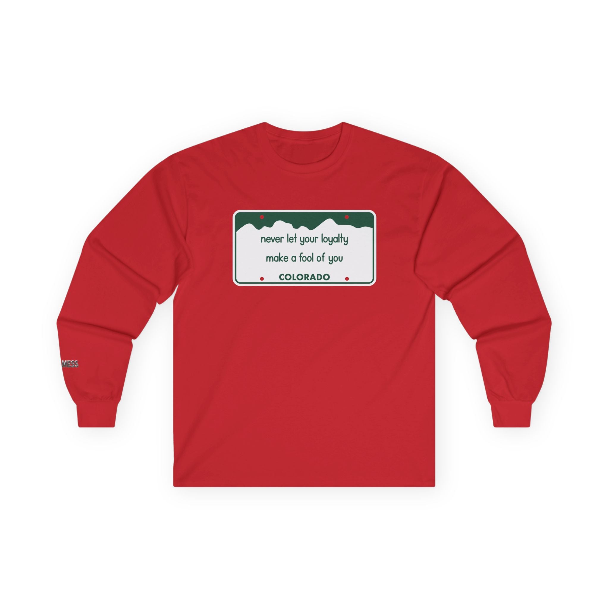 Colorado License Plate Long Sleeve T-Shirt - Heat Mess