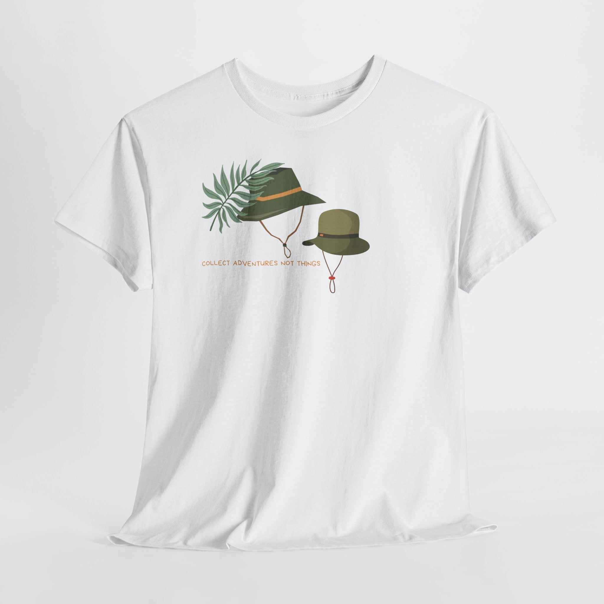 Tropical Palm & Adventure Hats T-Shirt - Heat Mess