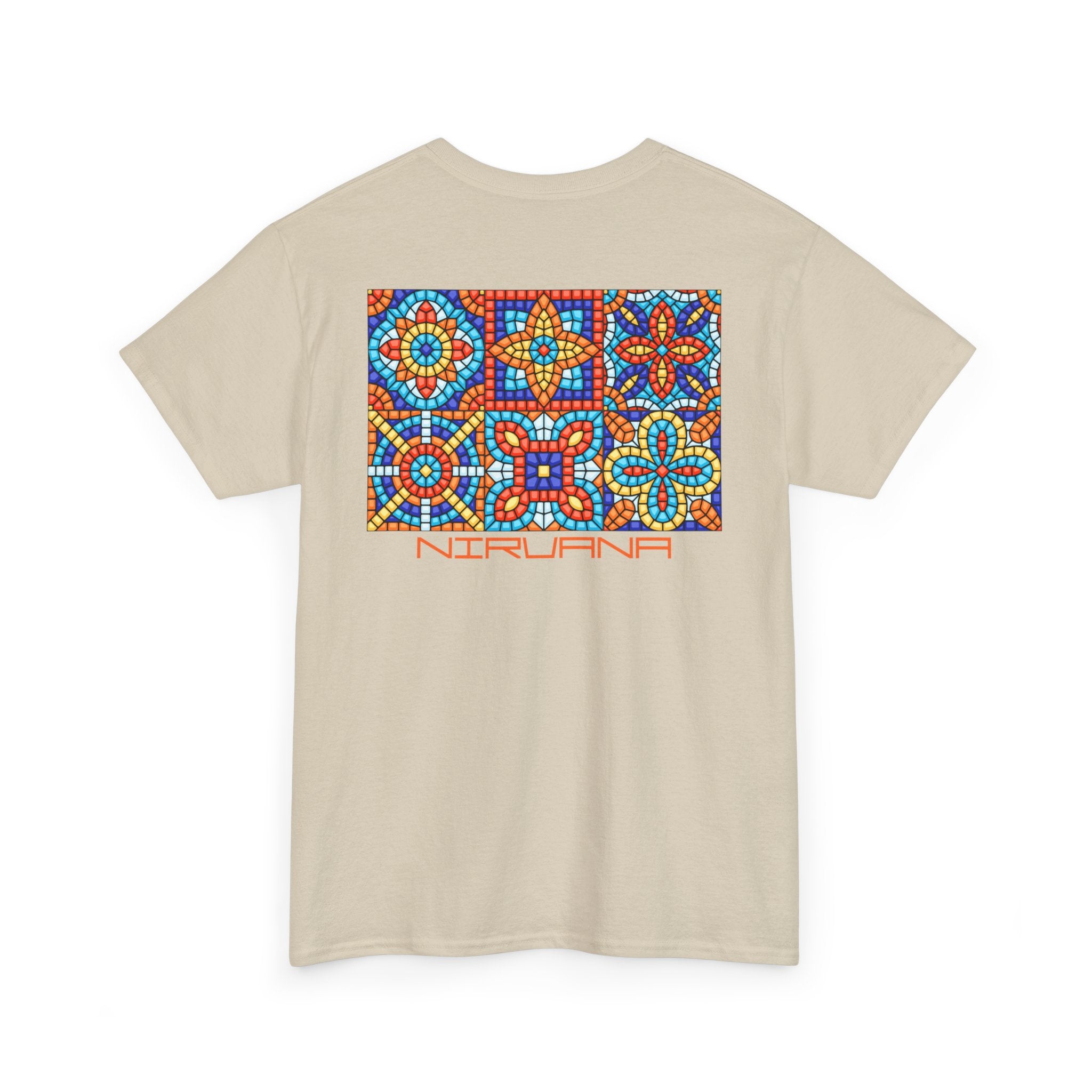Colorful Mosaic Back Nirvana T-Shirt - Heat Mess