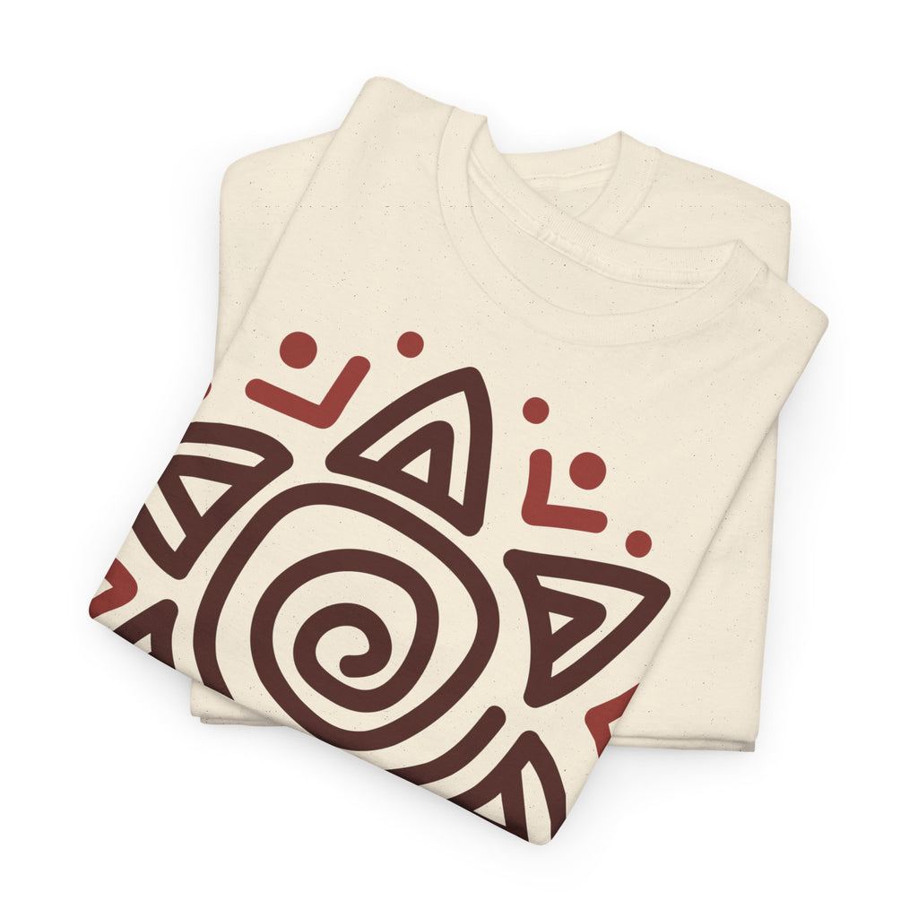 Sun Spiral Boho Tribal Sun T-Shirt - Heat Mess