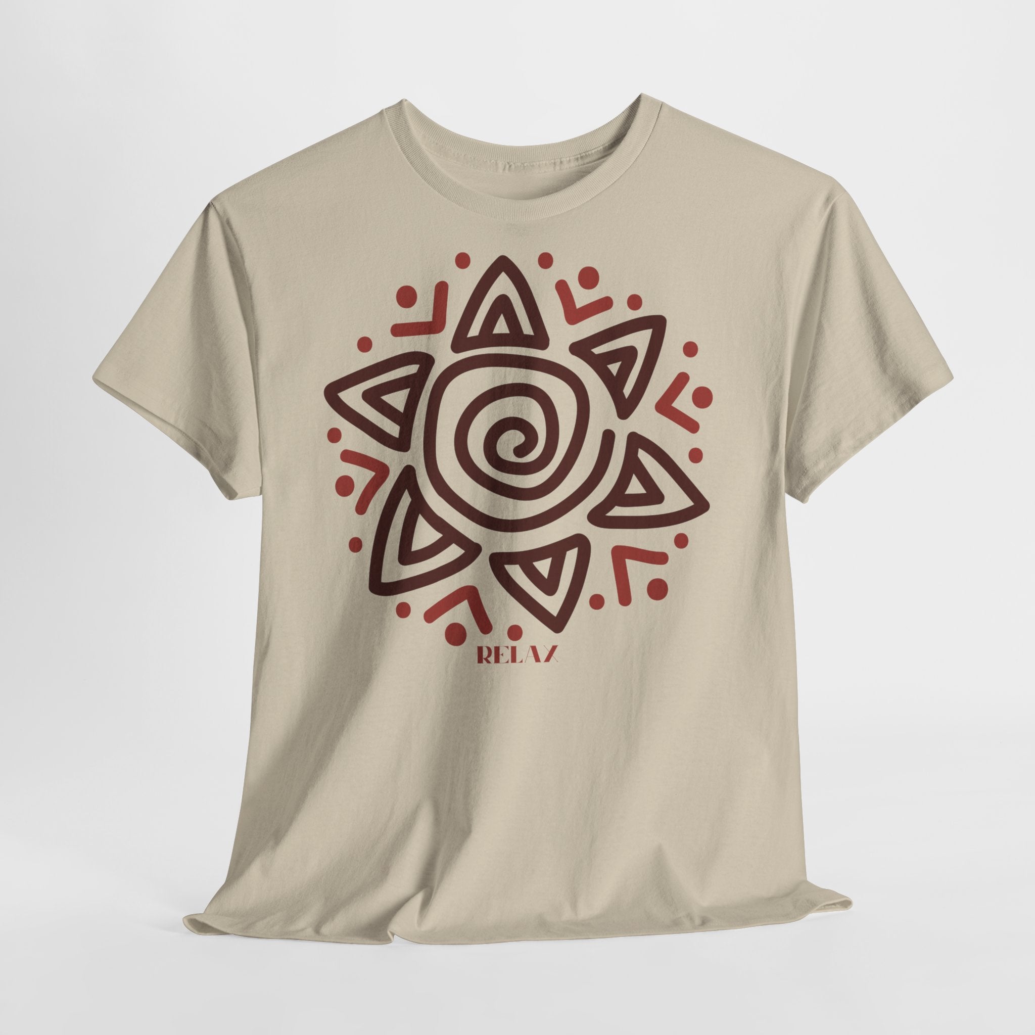 Sun Spiral Boho Tribal Sun T-Shirt - Heat Mess