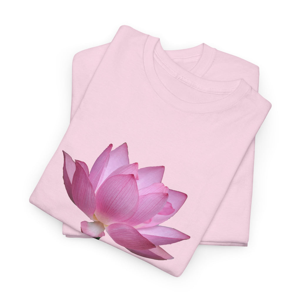 Pink Lotus Floral T-Shirt - Heat Mess