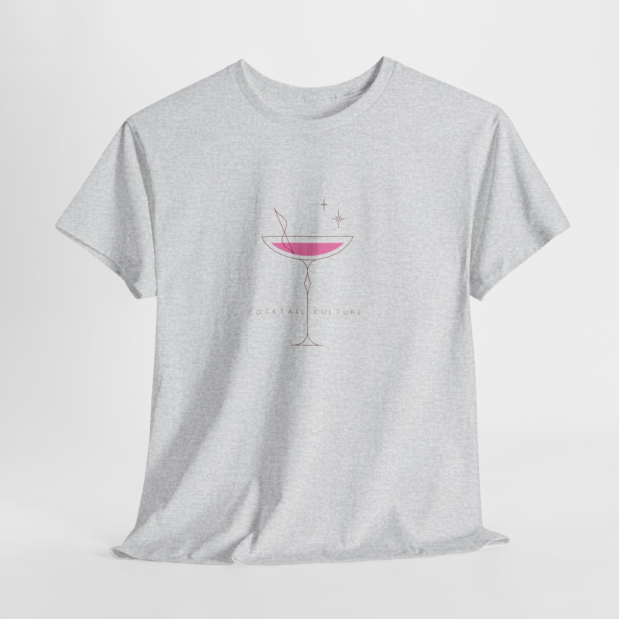 Minimal Pink Martini Tee - Heat Mess