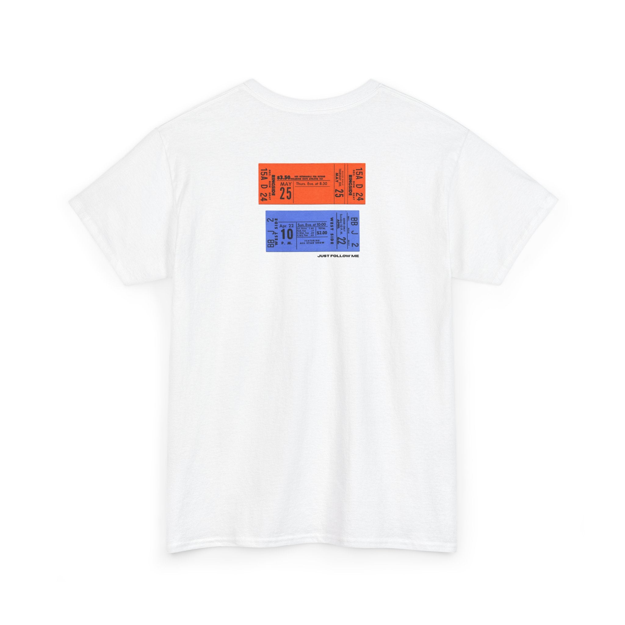 Concert Ticket Backprint T-Shirt - Heat Mess