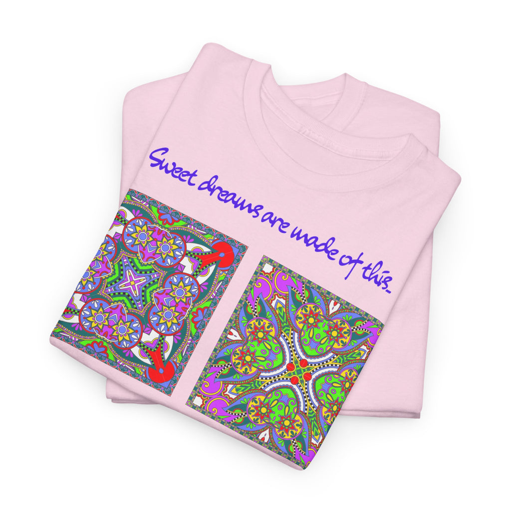 Patchwork "Sweet dreams are made of this" T-Shirt - Heat Mess
