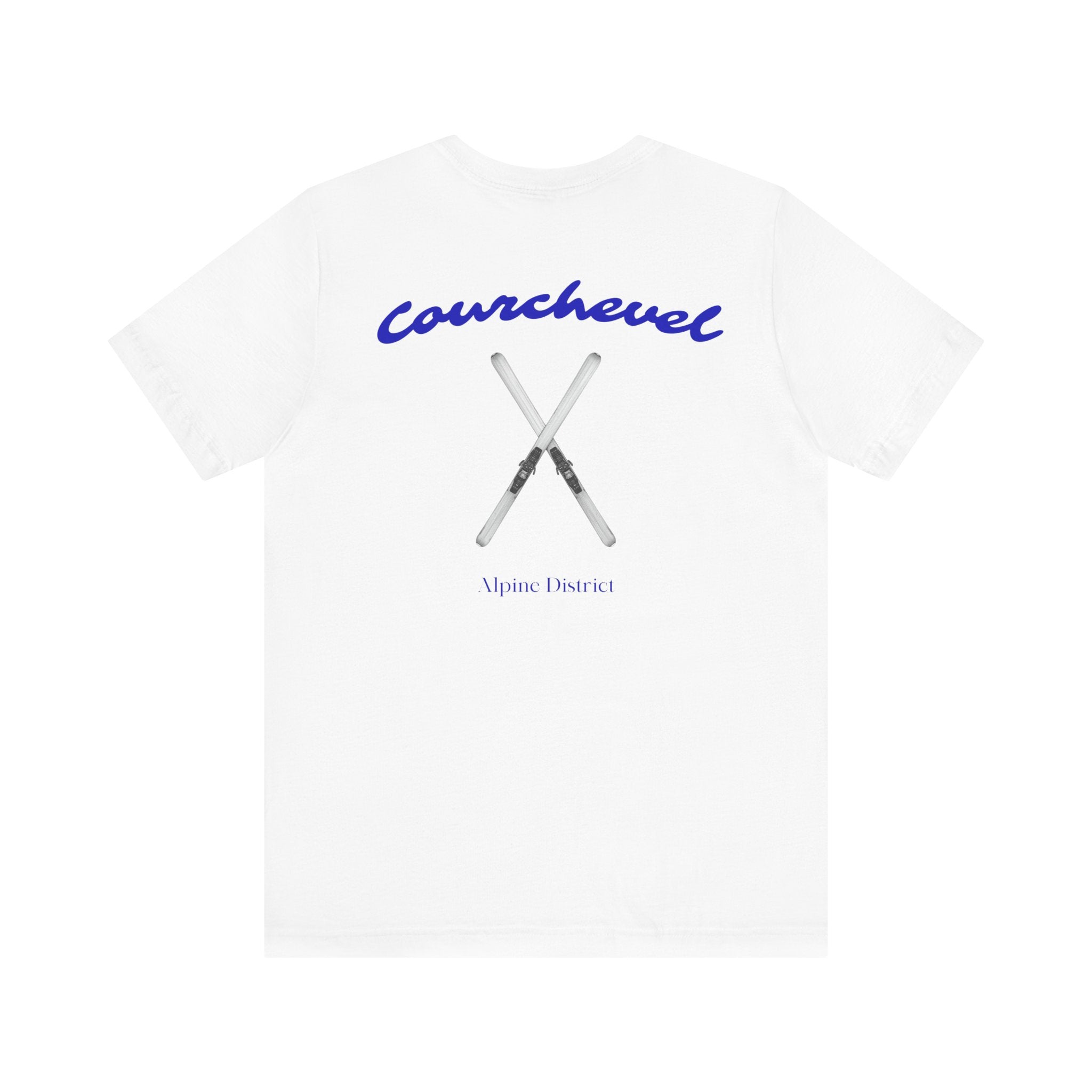Courchevel Ski Tee — Crossed Skis Graphic T-Shirt