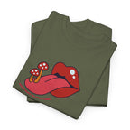 Red Lips & Mushroom Tongue T-Shirt