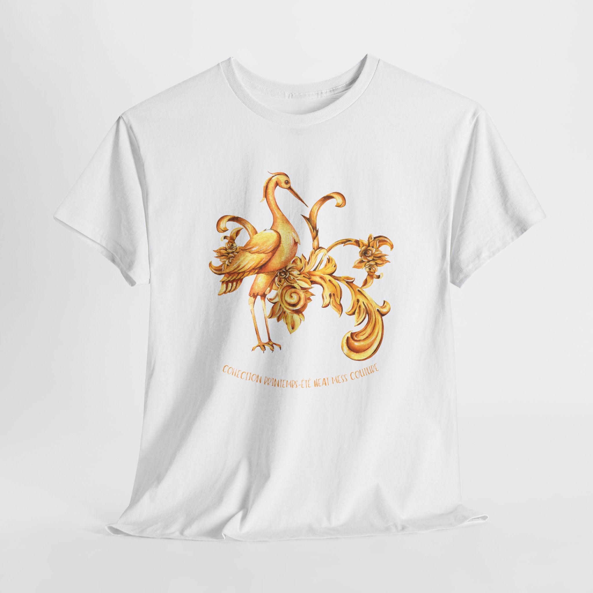 Floral Golden T'Shirt - Heat Mess