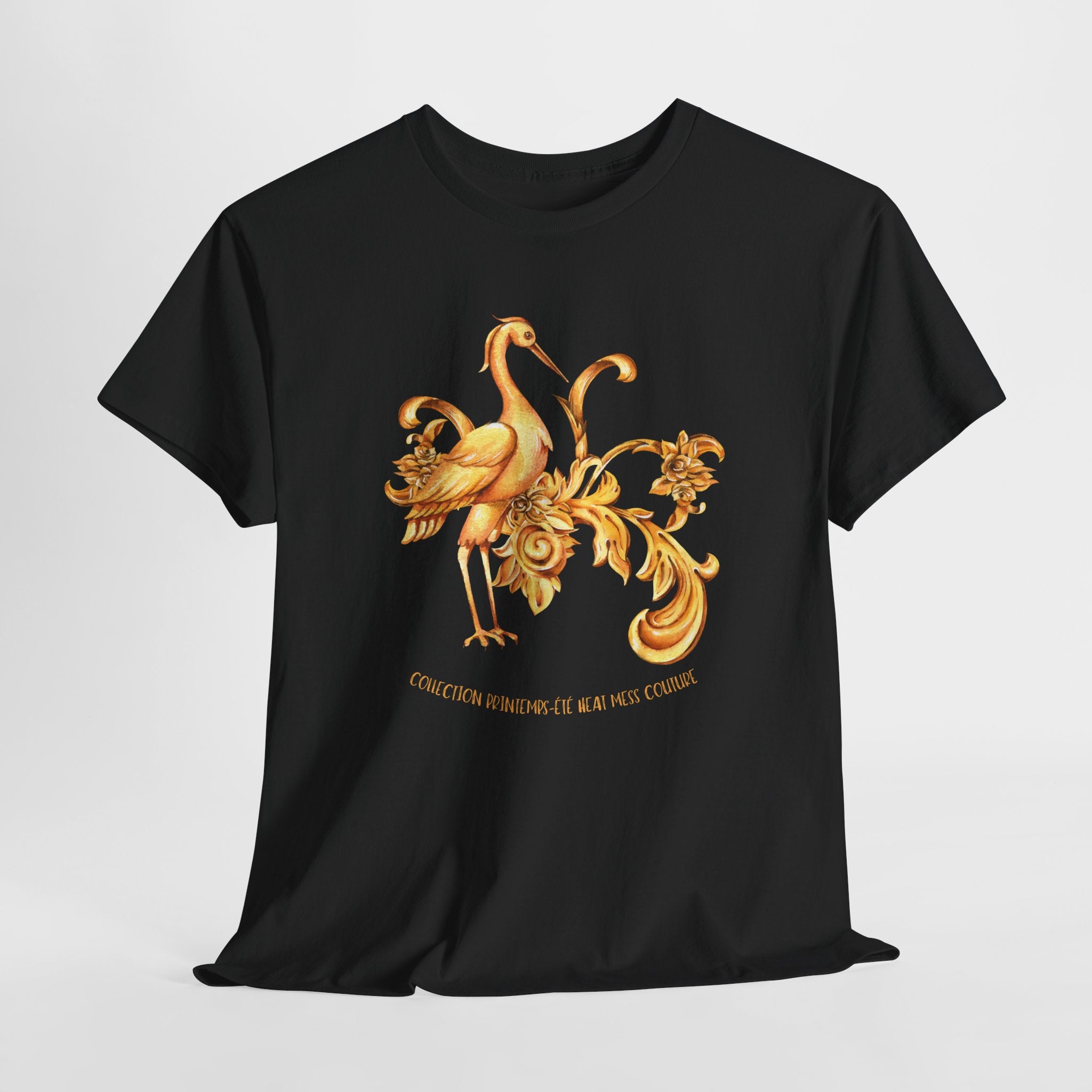 Floral Golden T'Shirt - Heat Mess