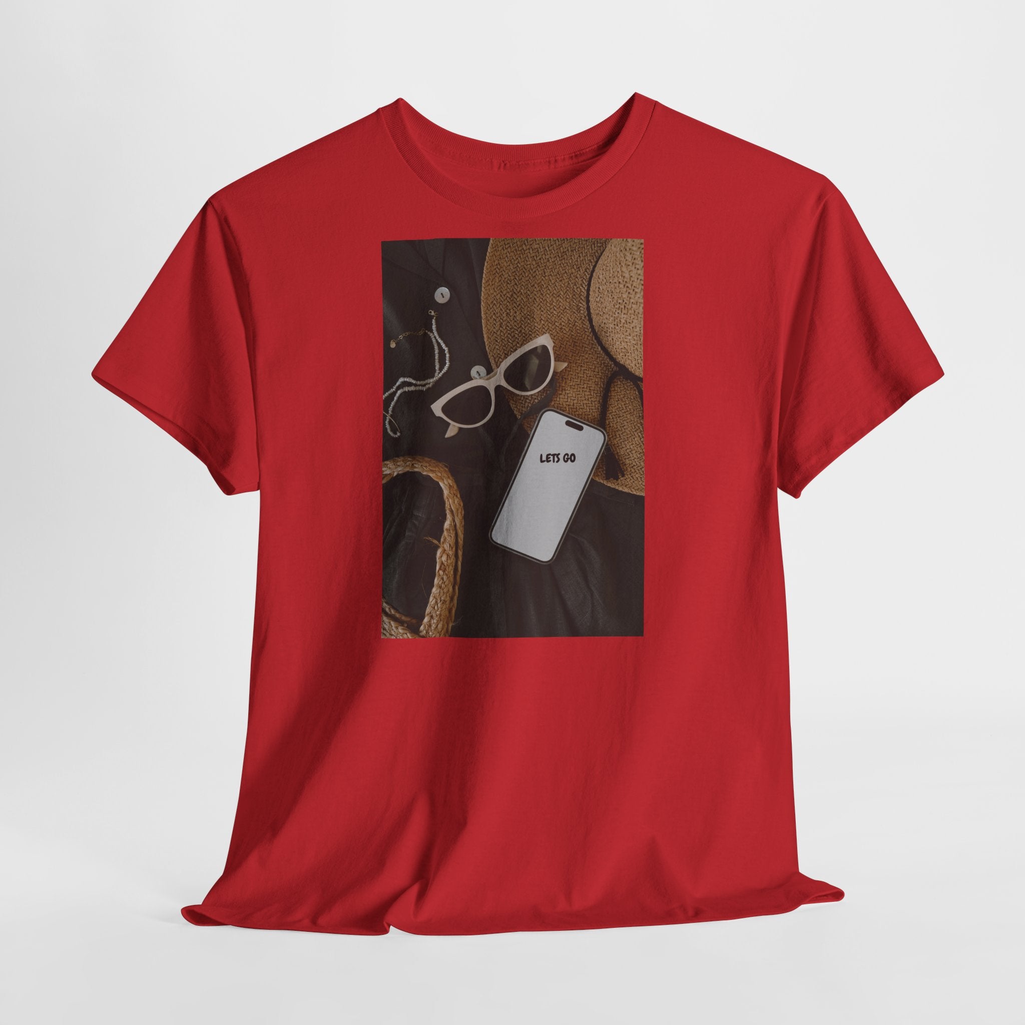 Vacation Essentials T‑Shirt 'Let's Go' - Heat Mess