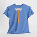 Orange Necktie & Collar Design T-Shirt - Heat Mess