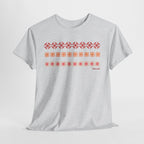 Geometric Floral Stripe T-SHIRT - Heat Mess