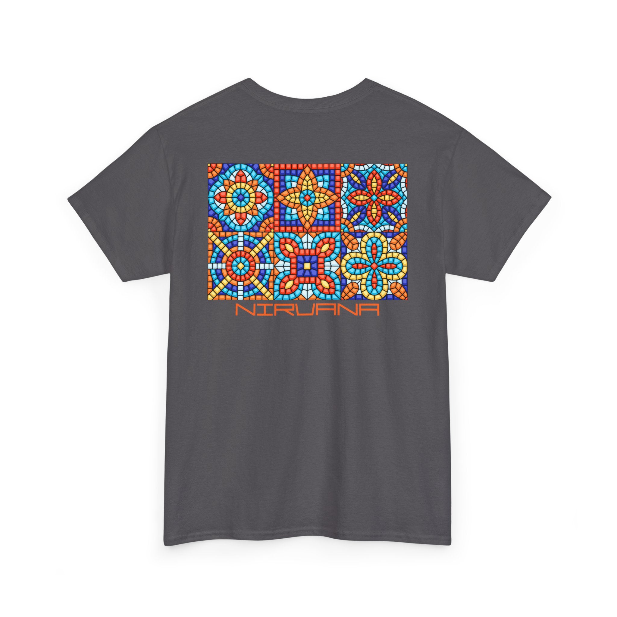 Colorful Mosaic Back Nirvana T-Shirt - Heat Mess