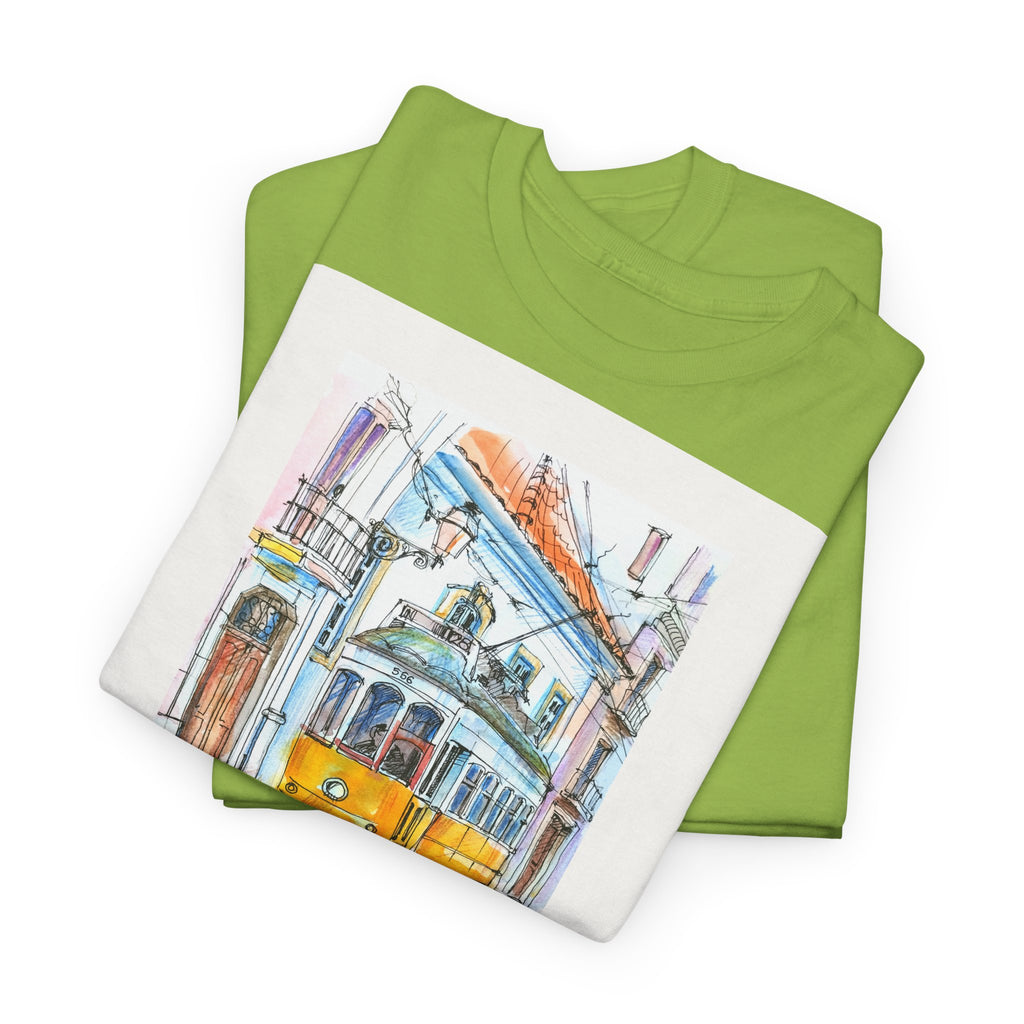 Lisbon Cable Car T-Shirt - Heat Mess