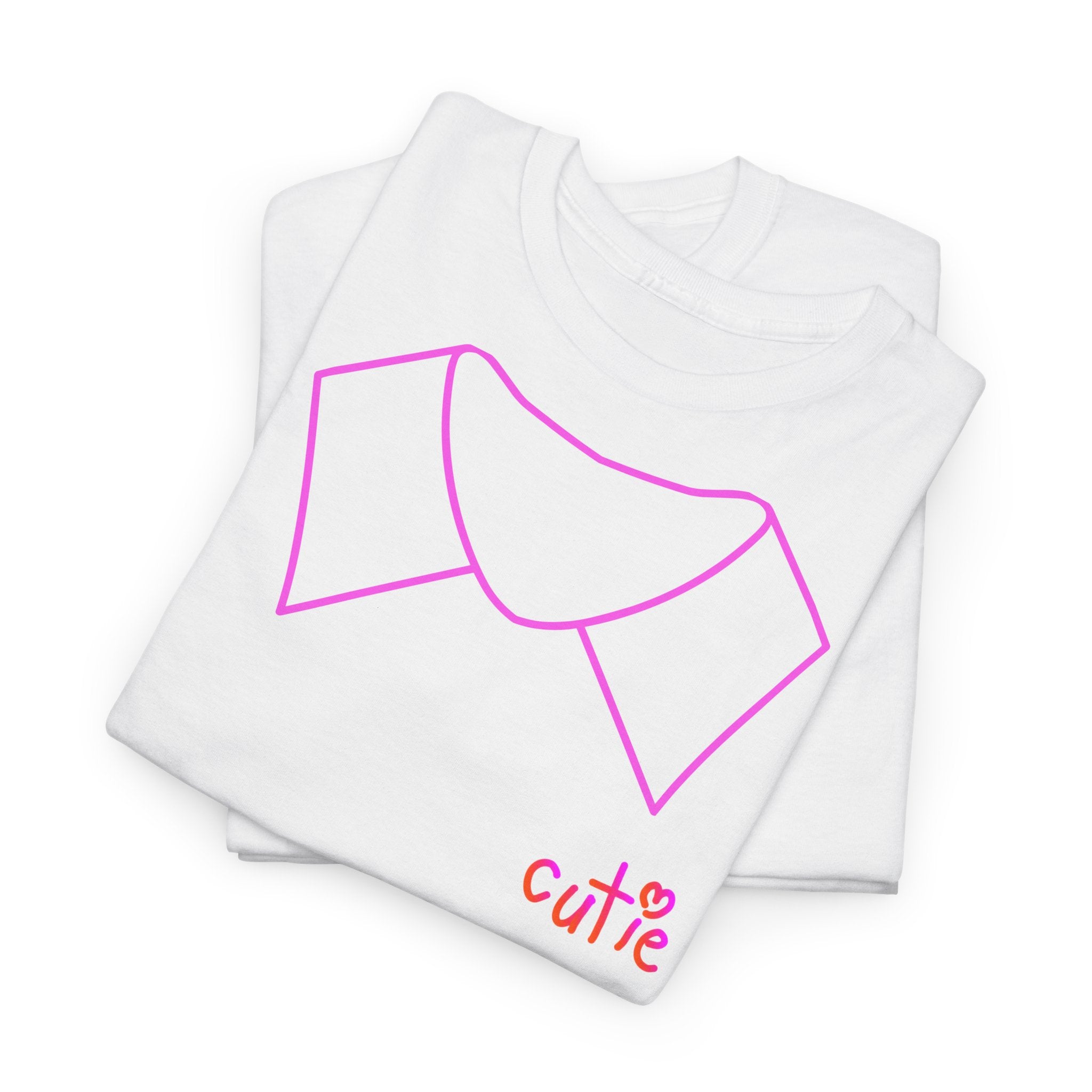 Cutie Pink Collar Tee - Heat Mess