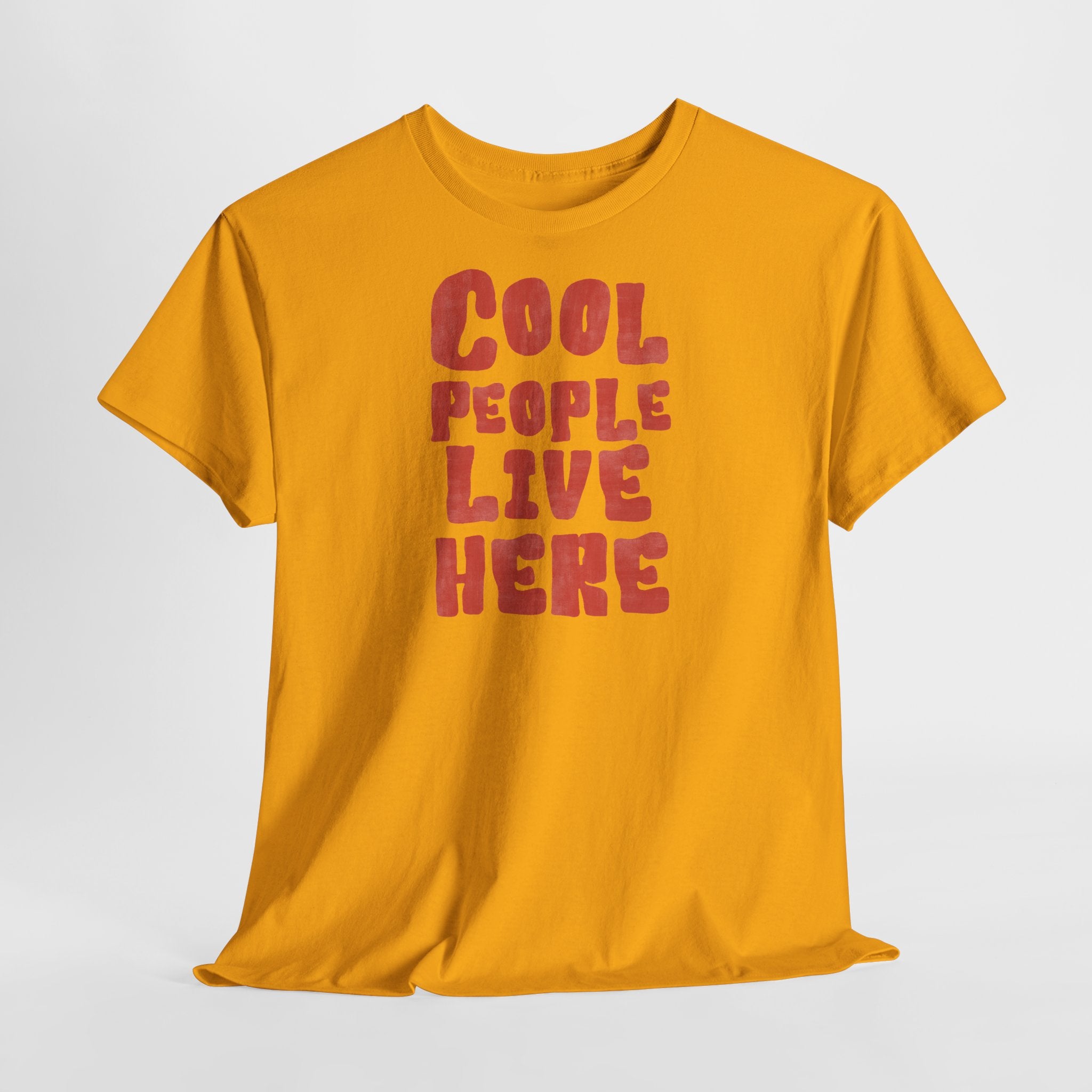 Cool People Live Here T-Shirt - Heat Mess