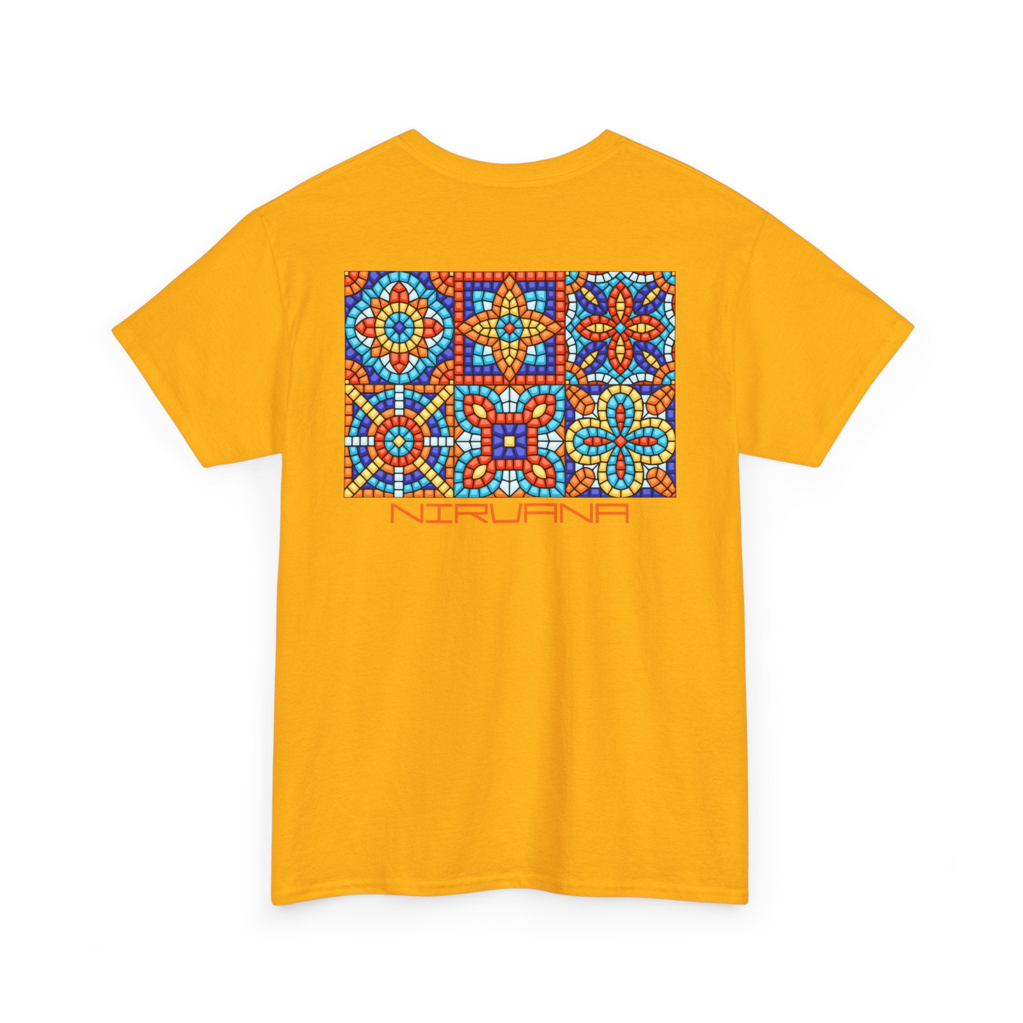 Colorful Mosaic Back Nirvana T-Shirt - Heat Mess