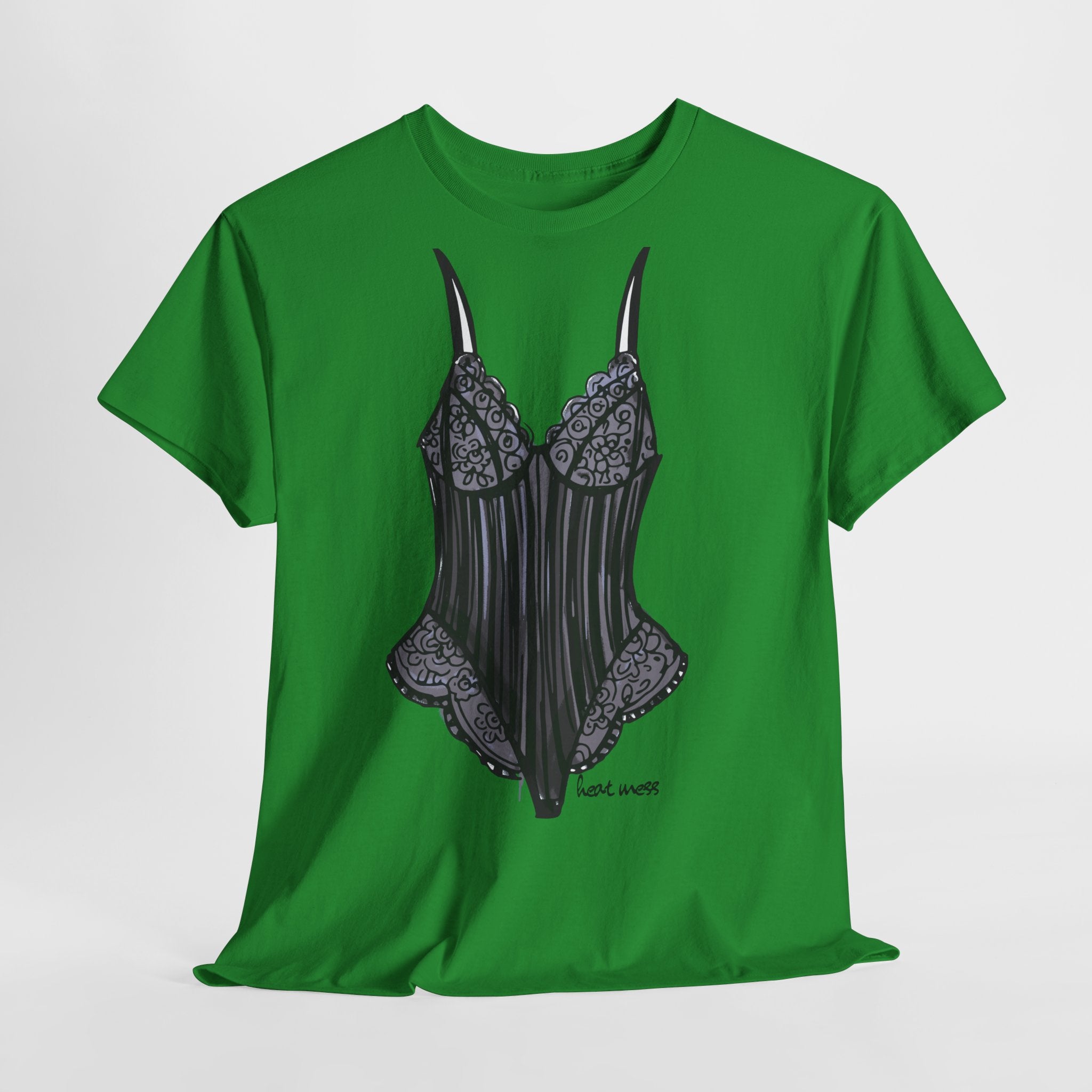 Lace Bodysuit Lingerie T-Shirt - Heat Mess