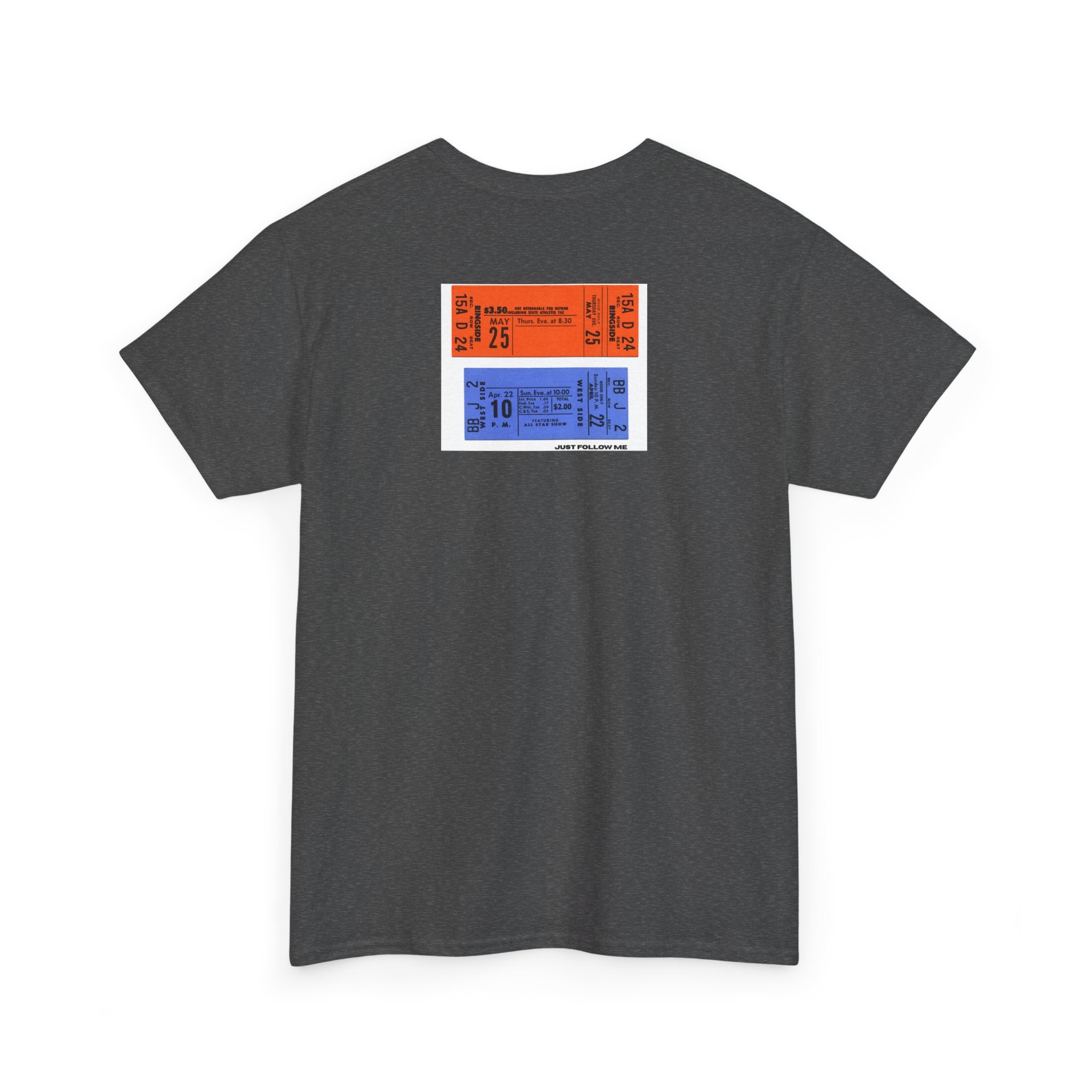 Concert Ticket Backprint T-Shirt - Heat Mess