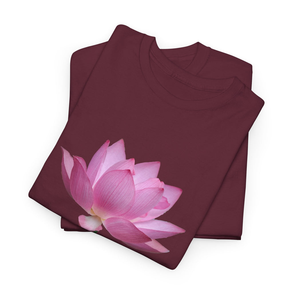 Pink Lotus Floral T-Shirt - Heat Mess