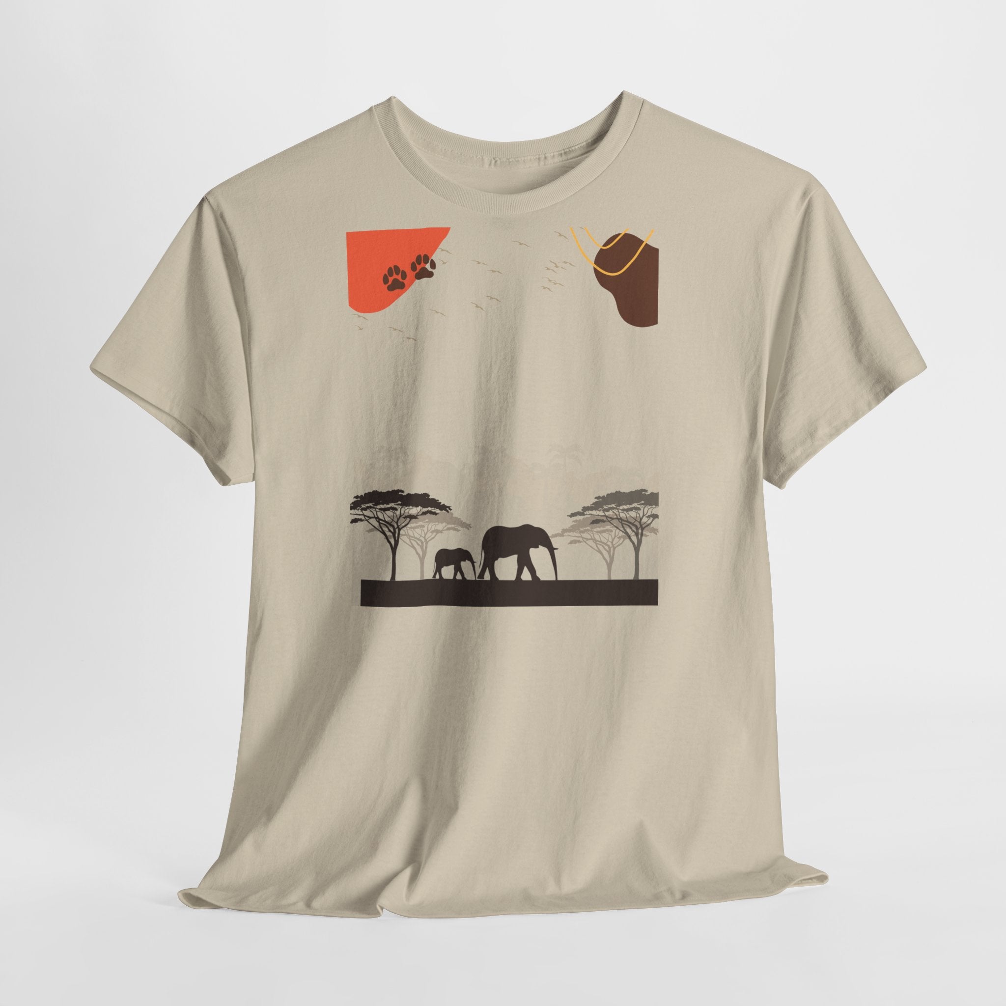 Elephant Safari T‑Shirt - Heat Mess