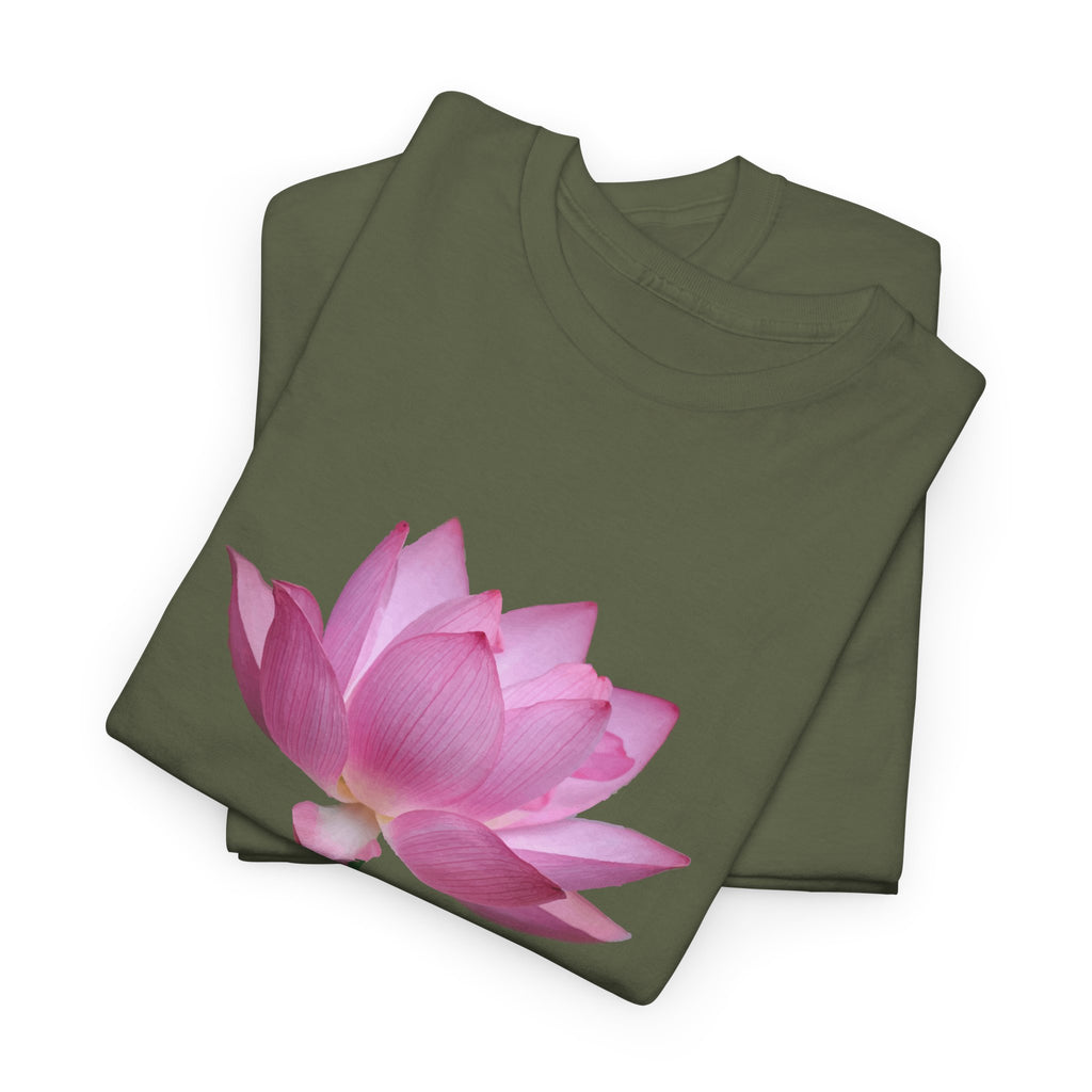 Pink Lotus Floral T-Shirt - Heat Mess