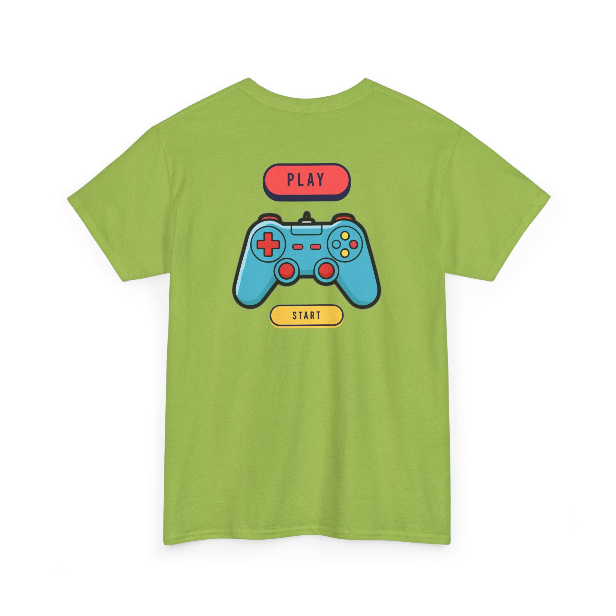 Gamer Controller Tee — Play Start Retro Video Game Graphic T-Shirt - Heat Mess
