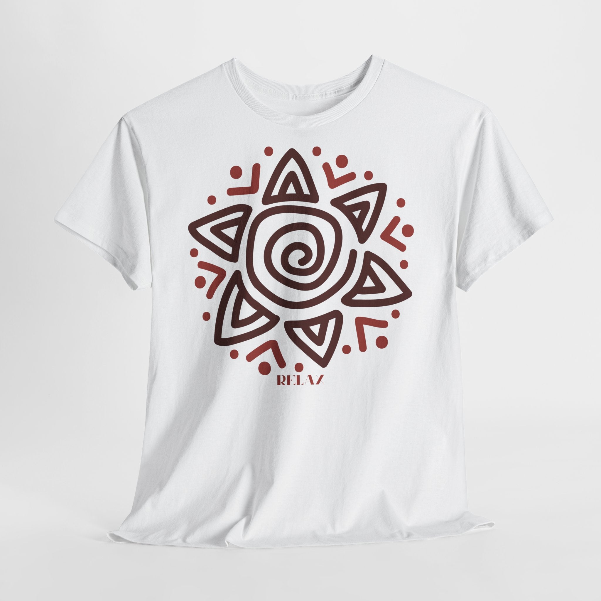 Sun Spiral Boho Tribal Sun T-Shirt - Heat Mess