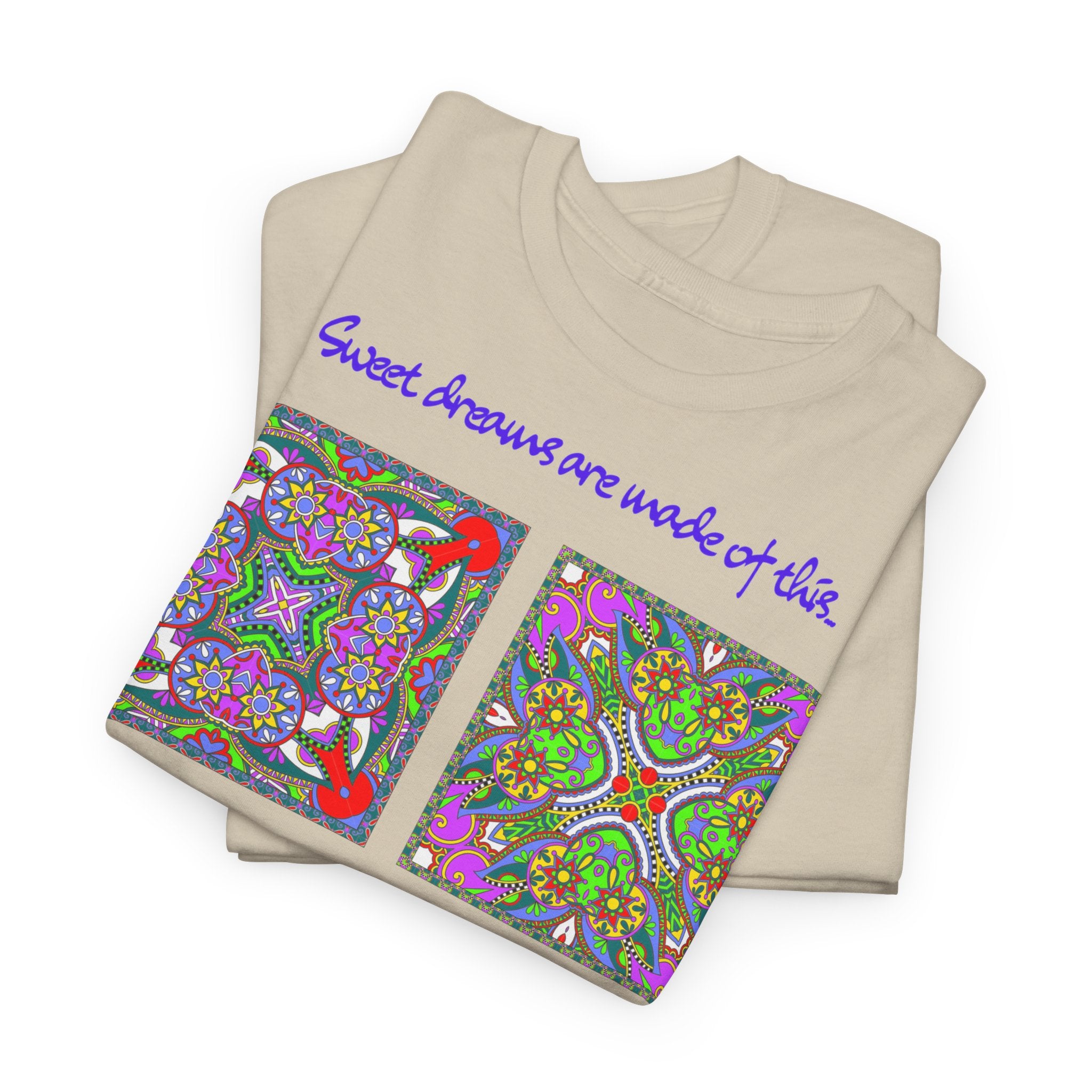 Patchwork "Sweet dreams are made of this" T-Shirt - Heat Mess
