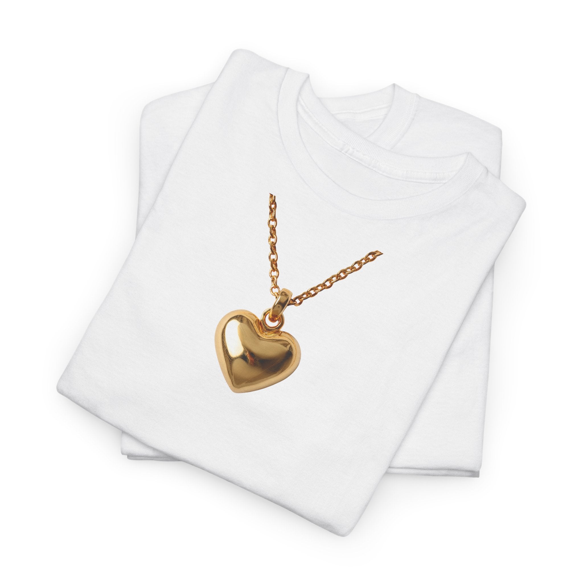 Gold Pendant Necklace T-Shirt - Heat Mess