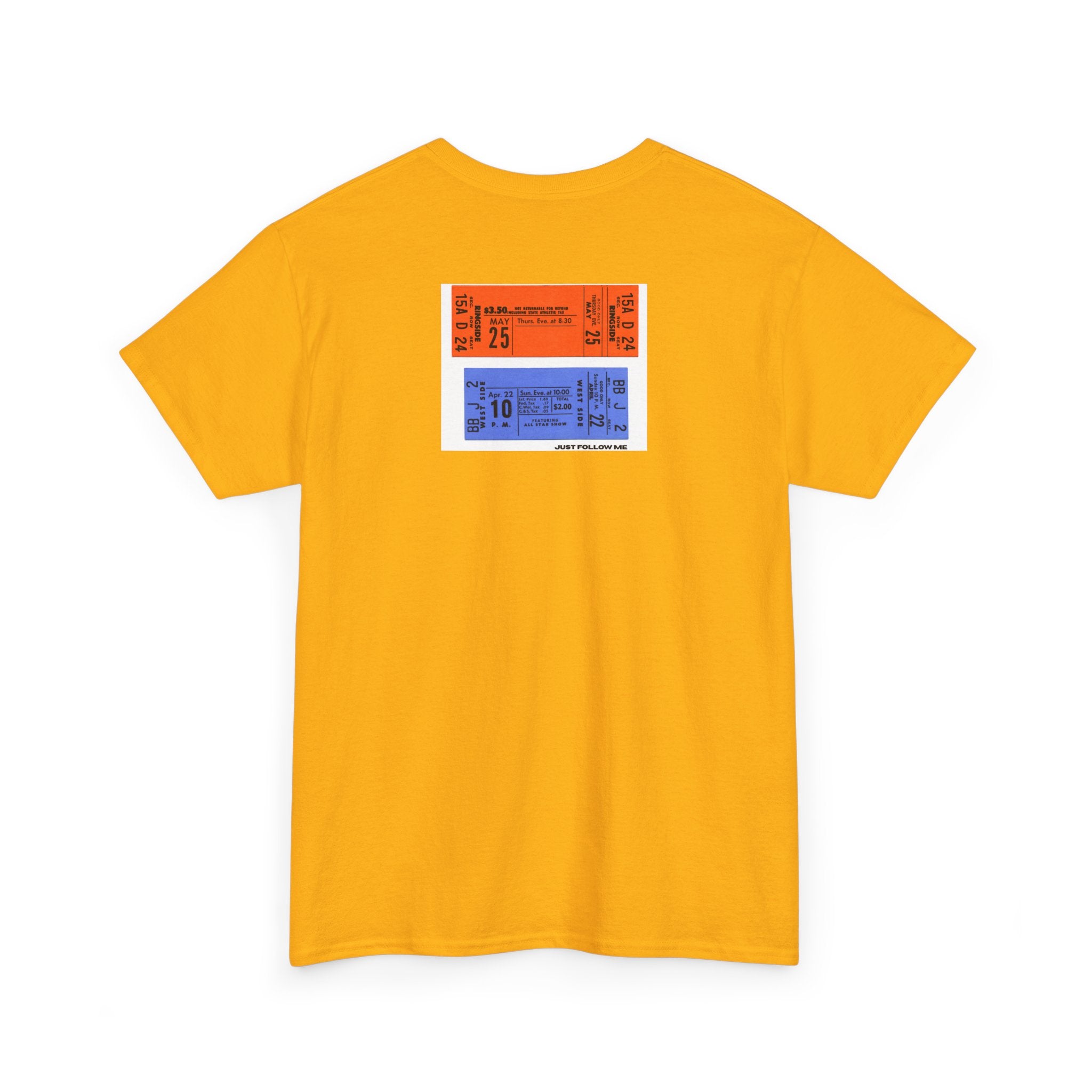 Concert Ticket Backprint T-Shirt - Heat Mess