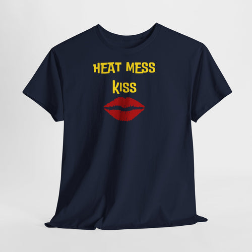"Heat Mess Kiss" Graphic T-Shirt - Heat Mess
