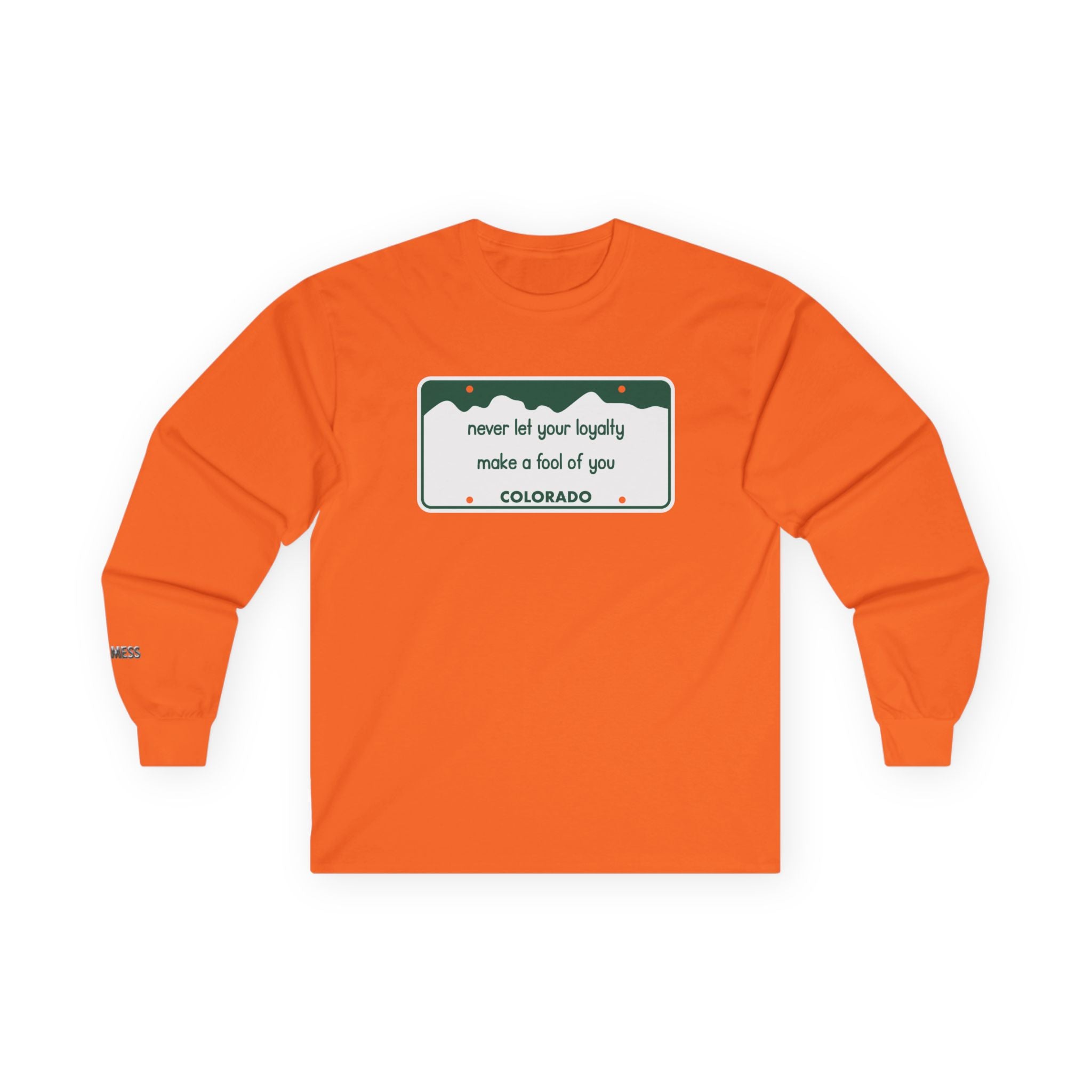 Colorado License Plate Long Sleeve T-Shirt - Heat Mess