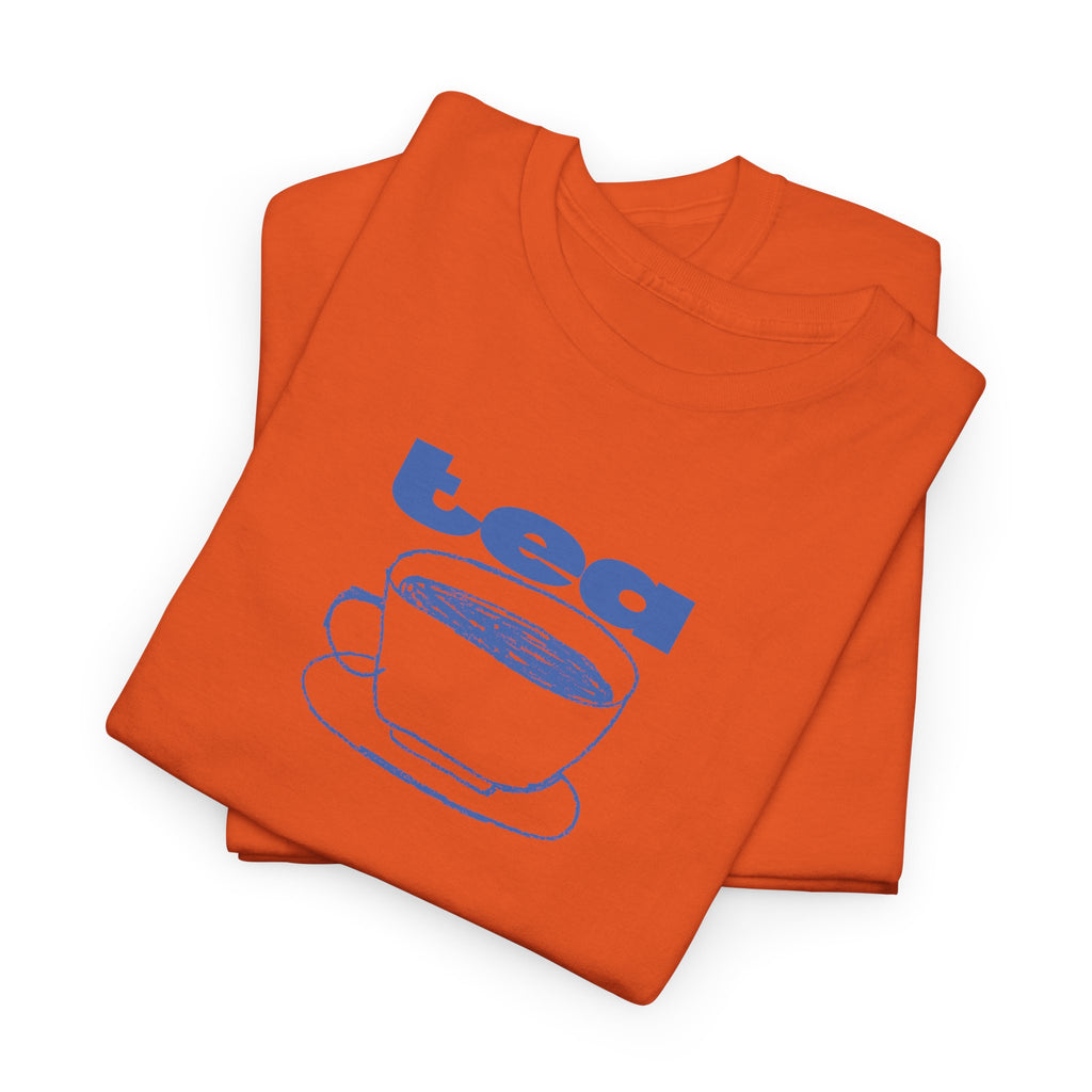 Blue Tea Cup T-Shirt - Heat Mess